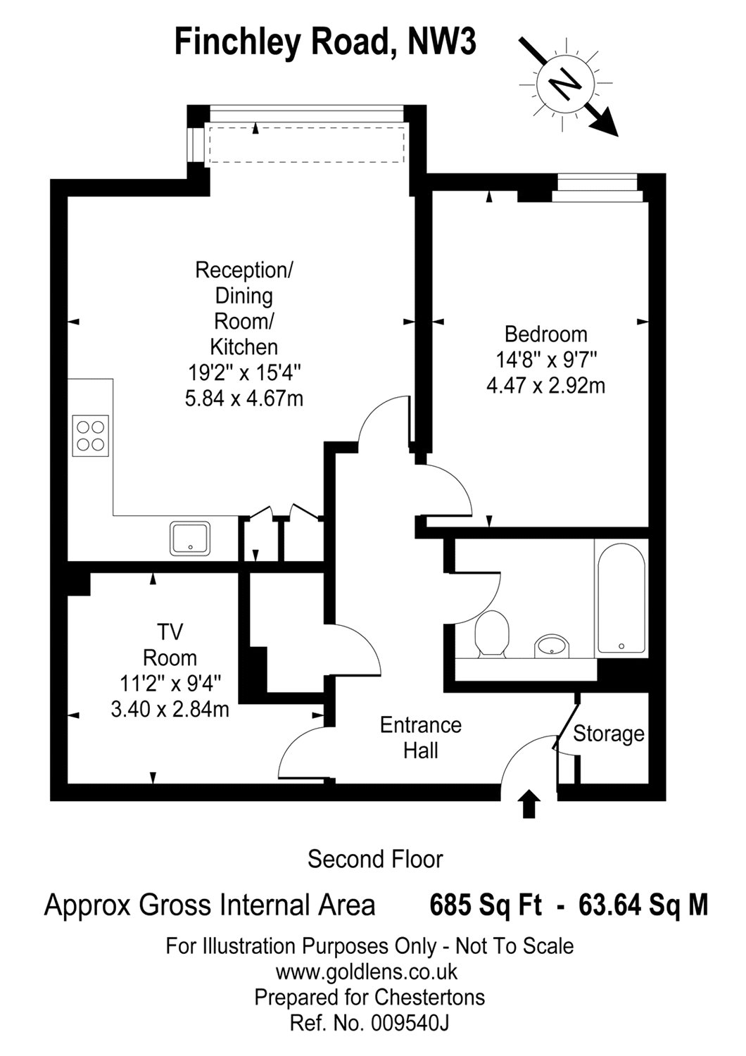 1 Bedrooms Flat to rent in Viridium Apartments, 264-270 Finchley Road, Hampstead, London NW3