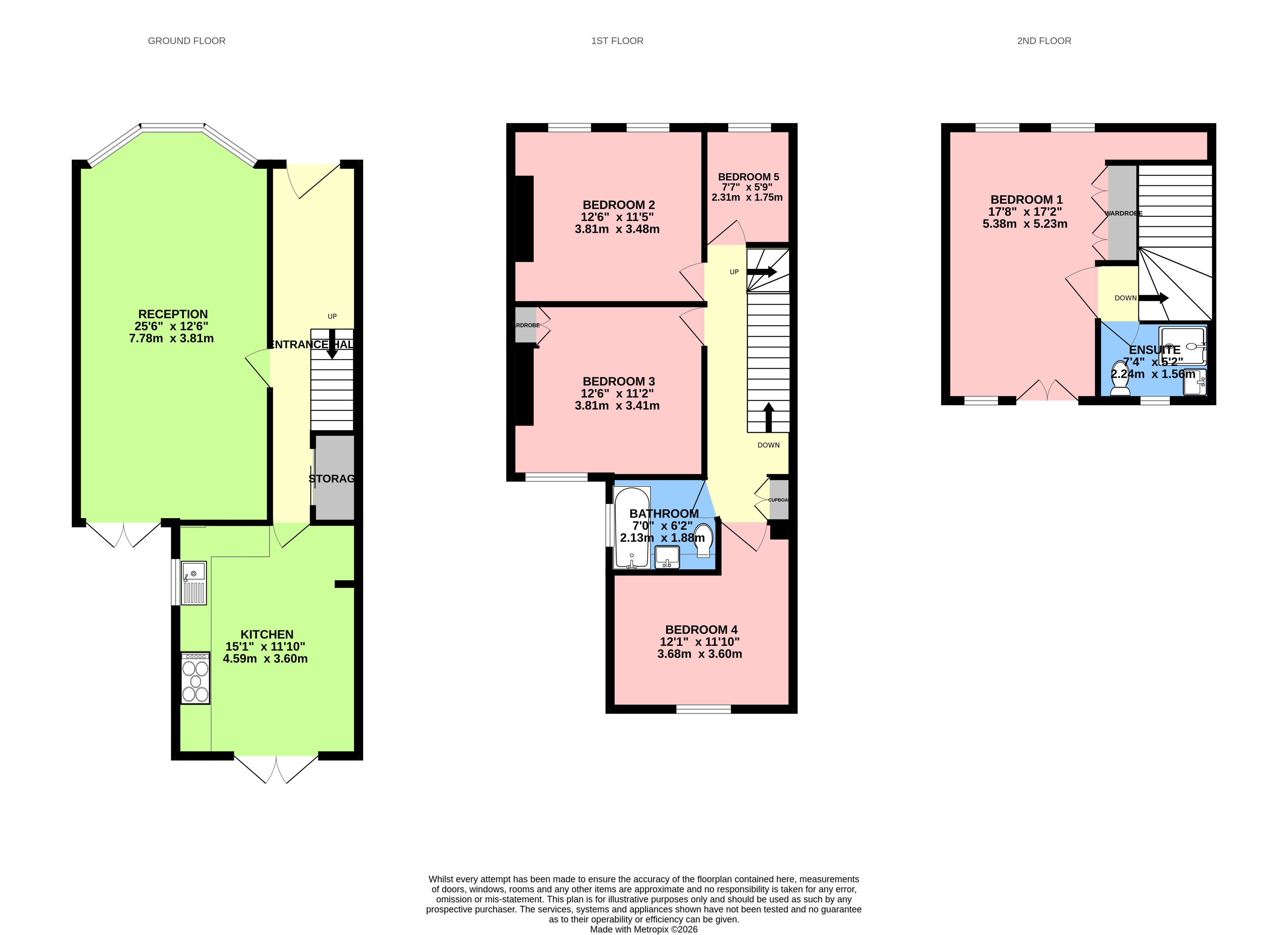 106, Hoppers Road, London floorplan