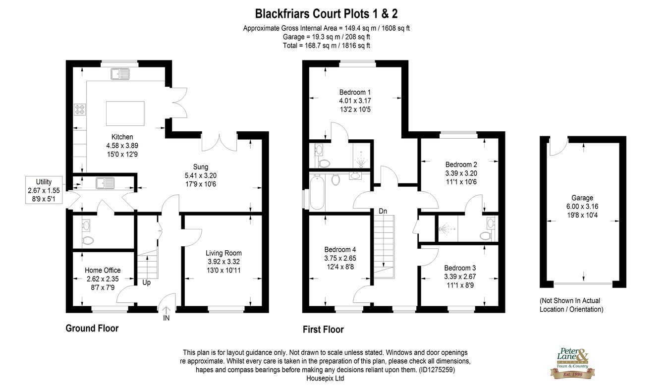Plot 2, Blackfriars Court, Stow Longa floorplan