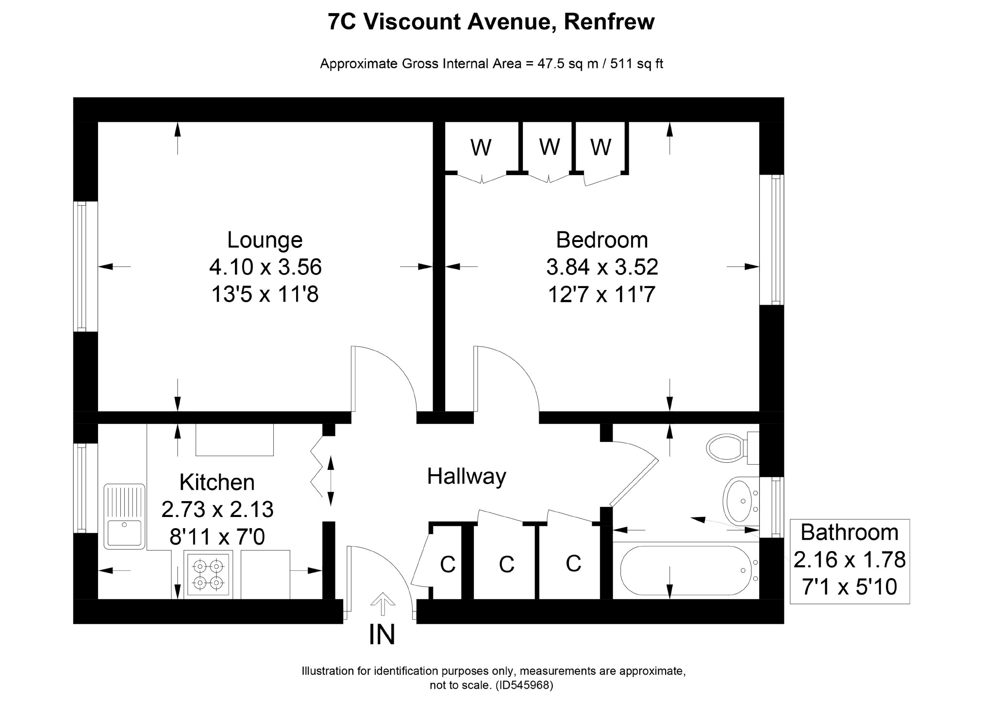 1 Bedrooms Flat for sale in Sandy Road, Renfrew PA4