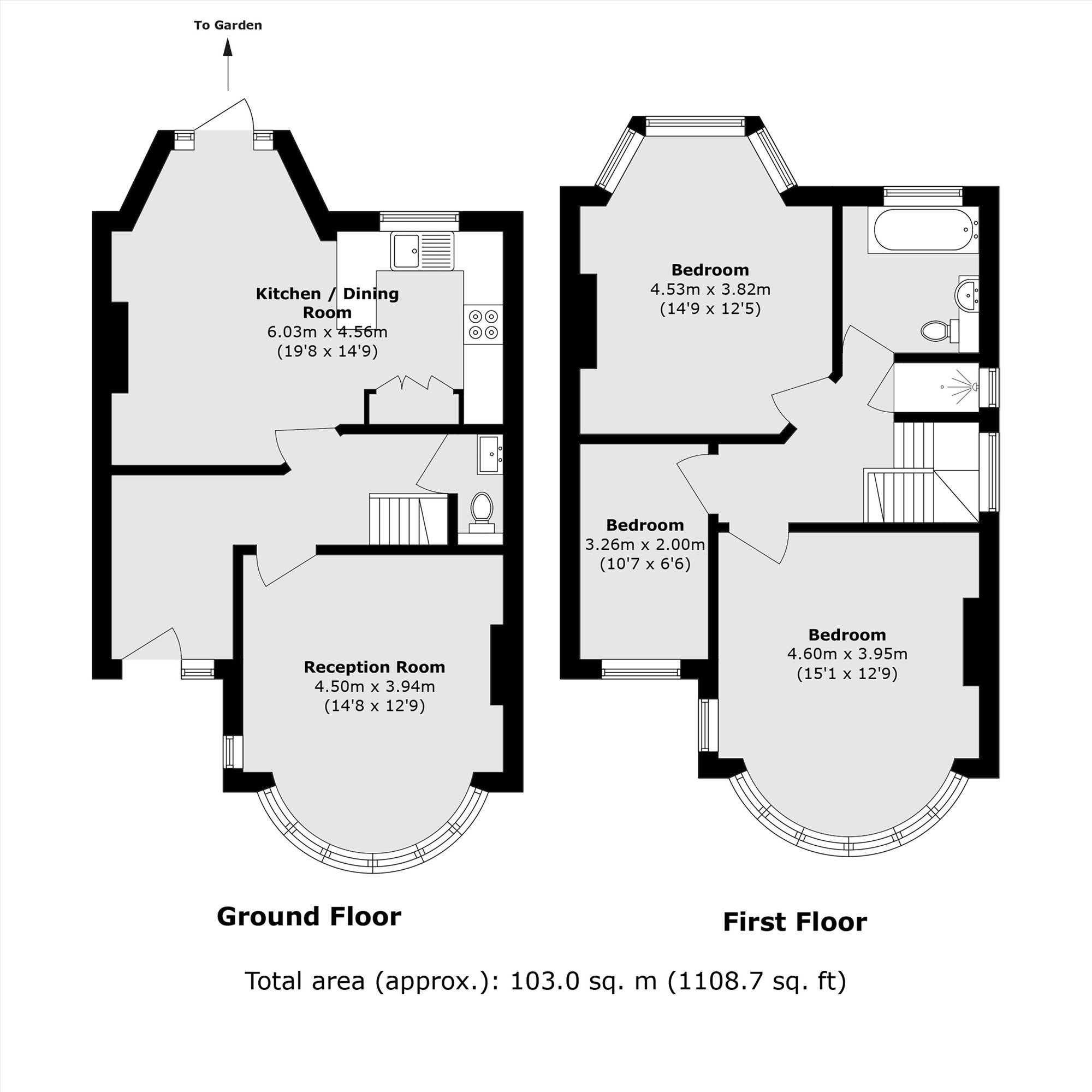 14, Fernside Avenue, London floorplan