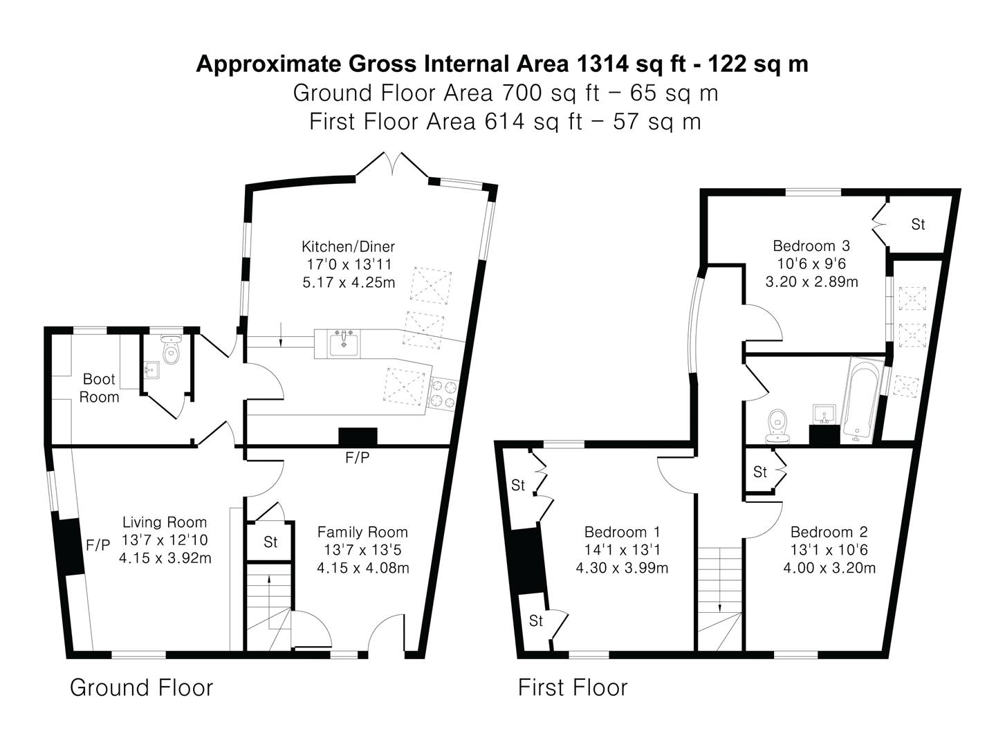 The Cottage, South Street, Great Chesterford floorplan