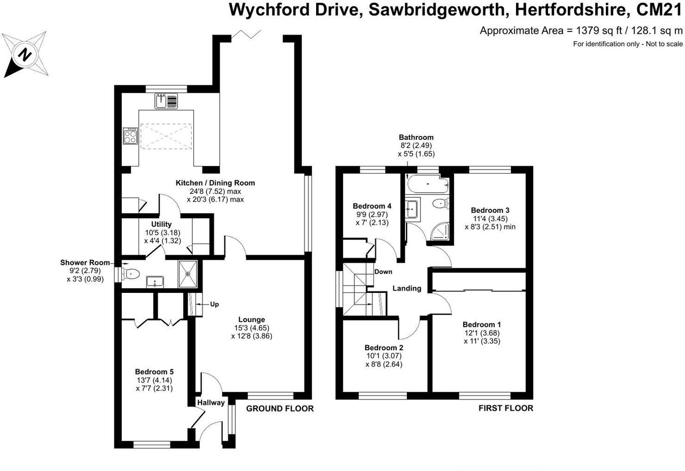 66, Wychford Drive, Sawbridgeworth floorplan