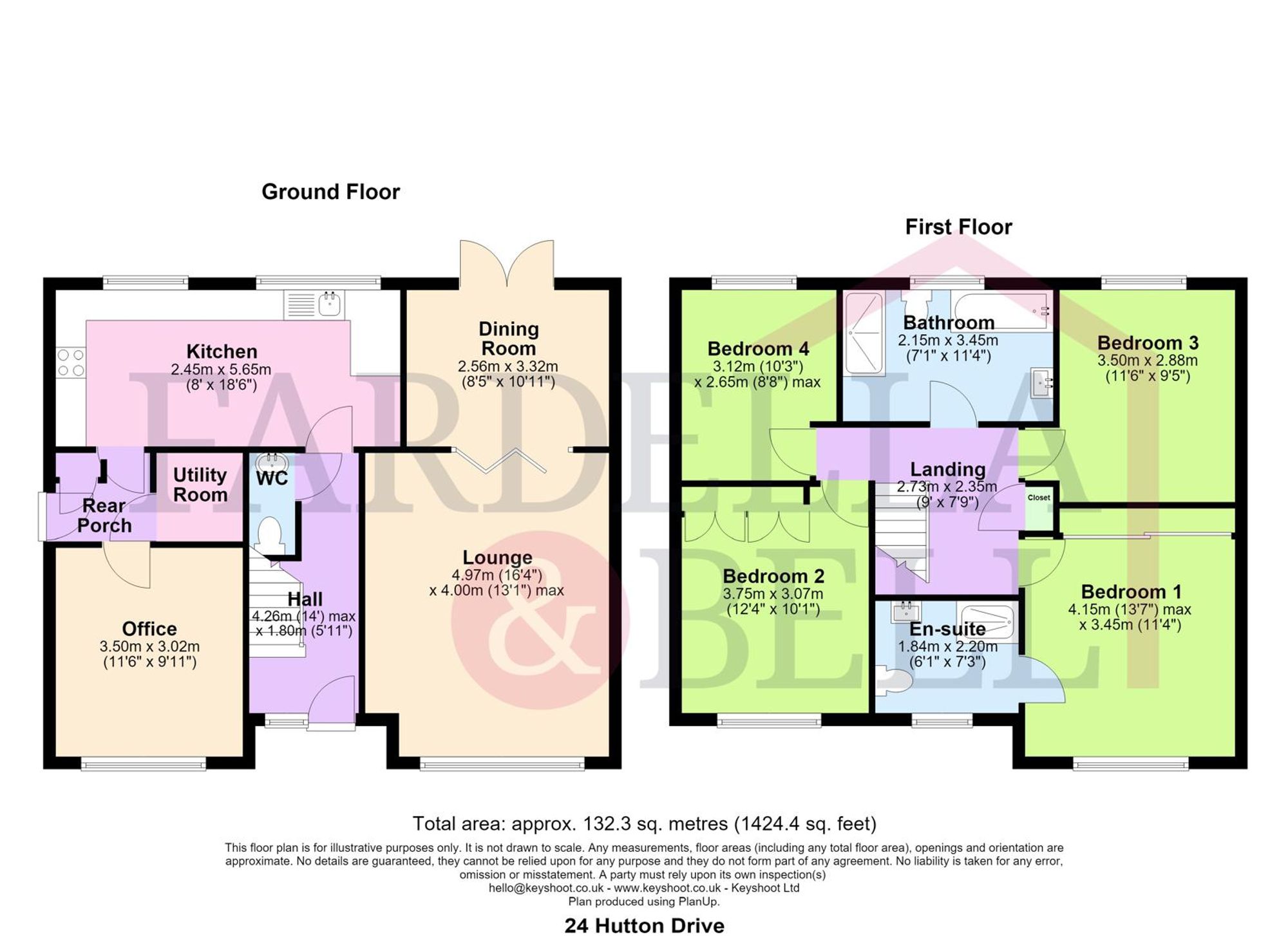 24 Hutton Drive, Burnley floorplan