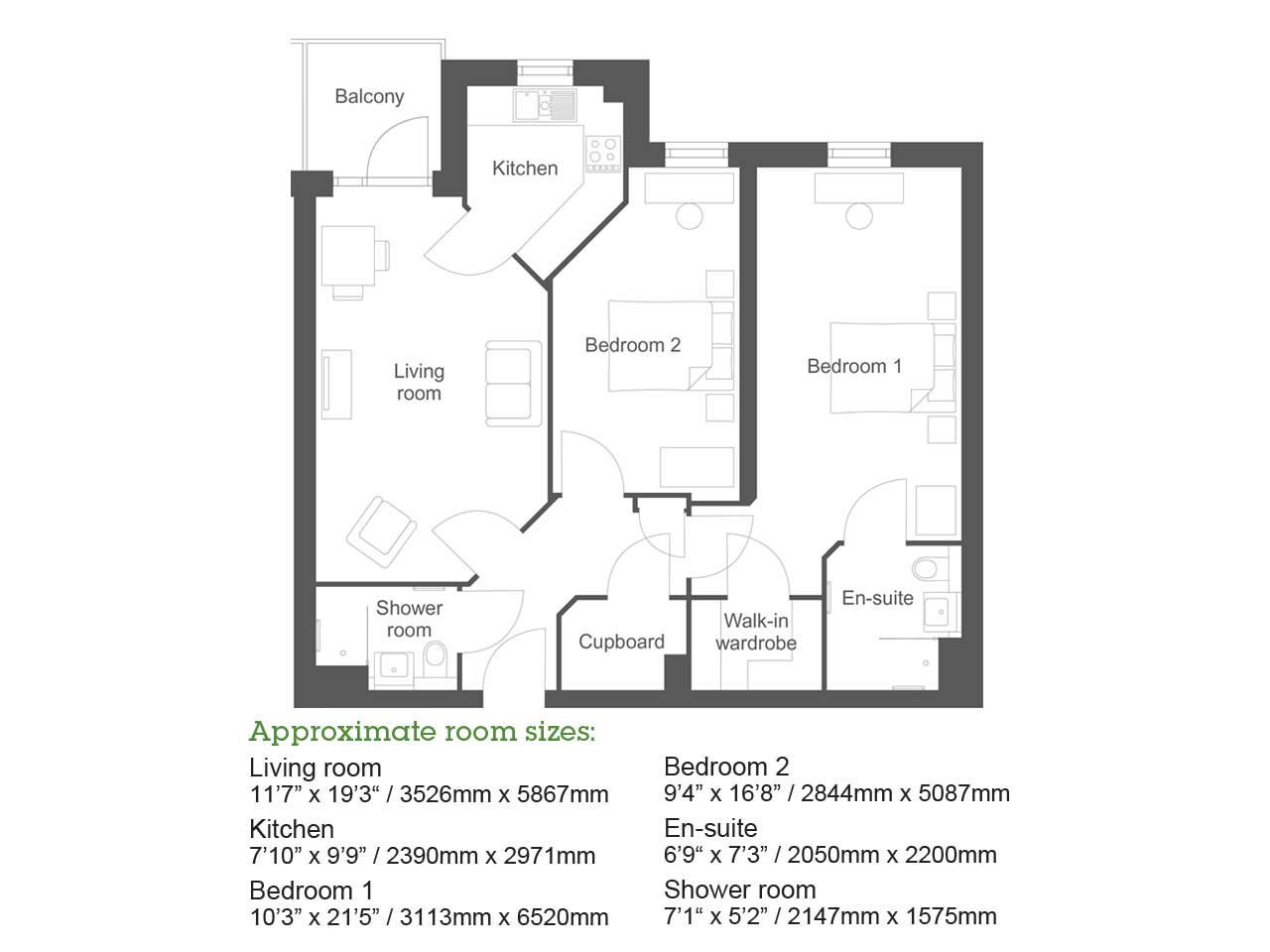 2 Bedrooms Flat for sale in Heene Road, Worthing BN11