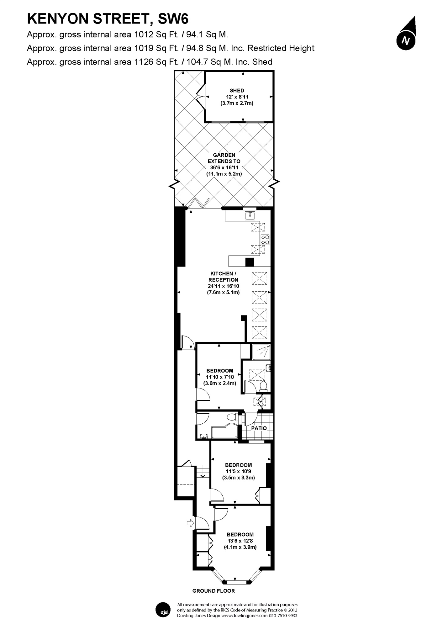 3 Bedrooms Flat to rent in Kenyon Street, London SW6