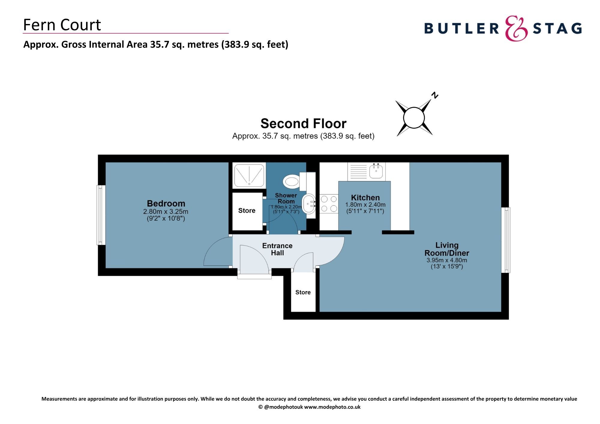 Flat 5, Fern Court, 121 Higham Station Avenue, Chingford, Chingford floorplan