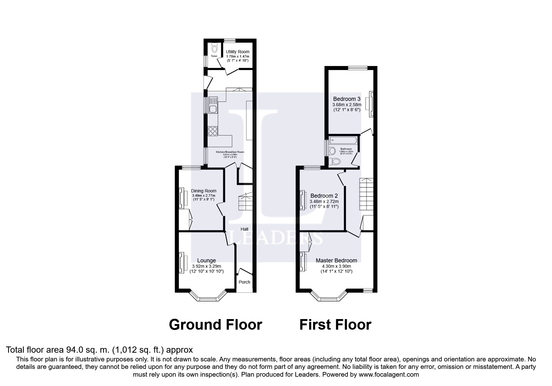 3 Bedrooms Semi-detached house to rent in Hardwick Road, Bedford MK42