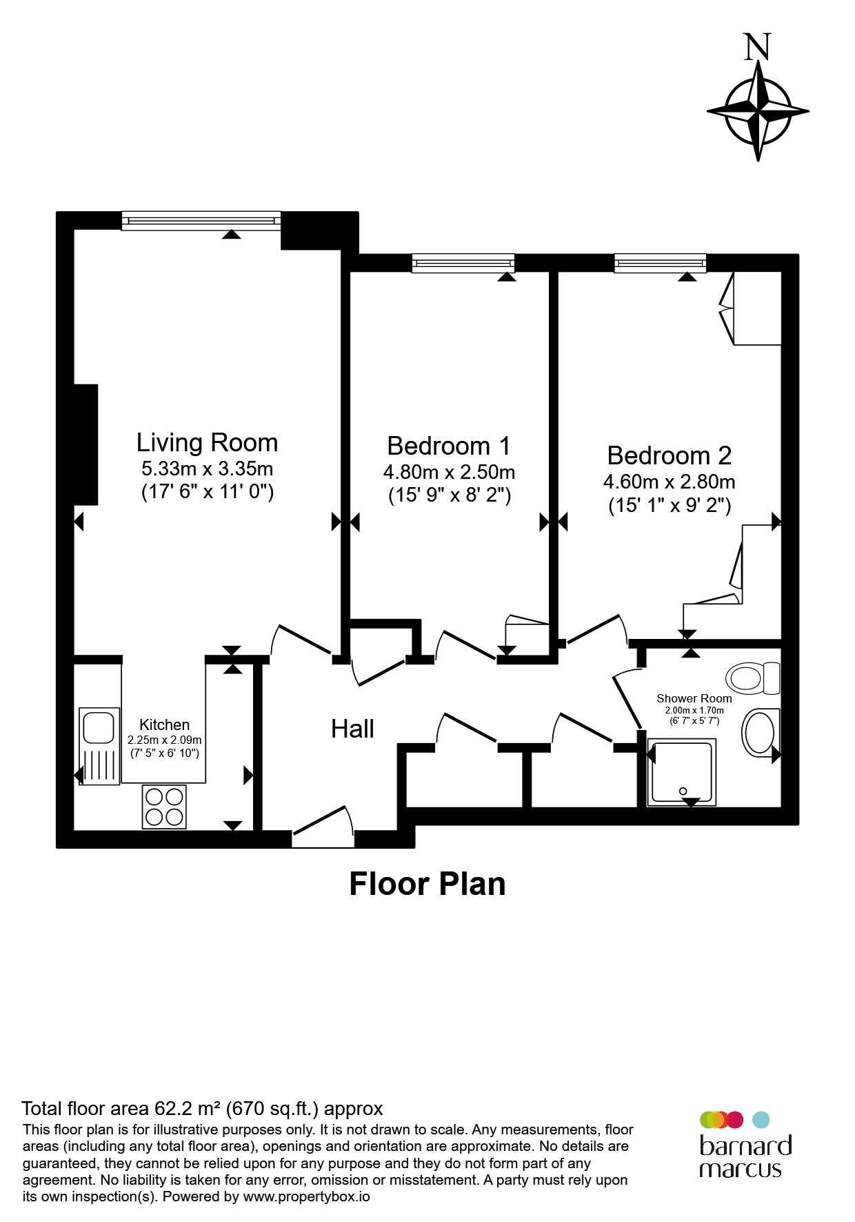 Flat 11, St Elizabeths Court, Mayfield Avenue, London floorplan
