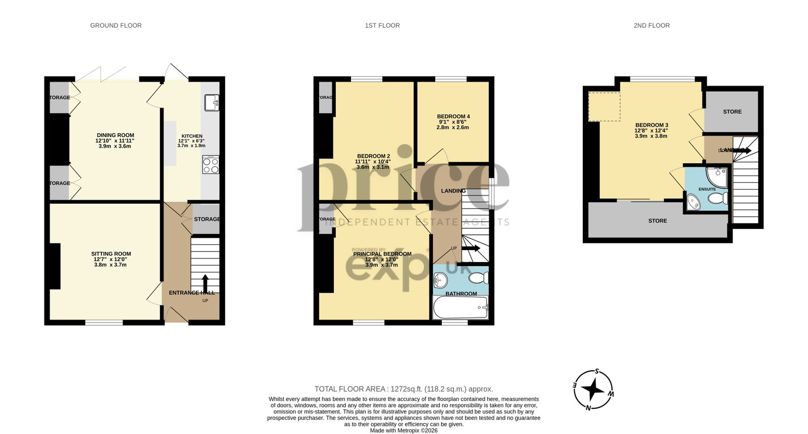 New Cottages,1, Main Street, York floorplan