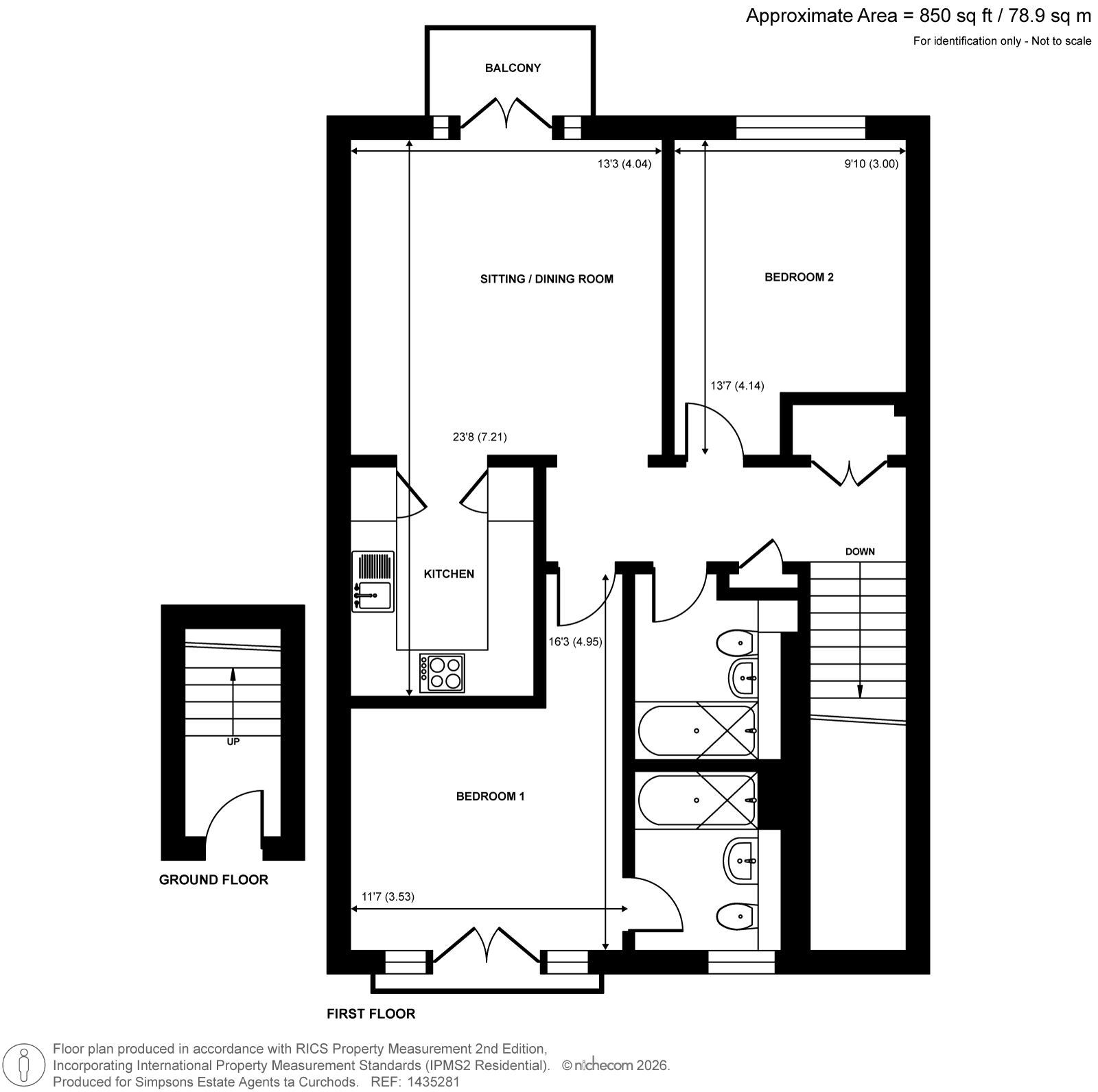 28,, Mill Court, Woking floorplan