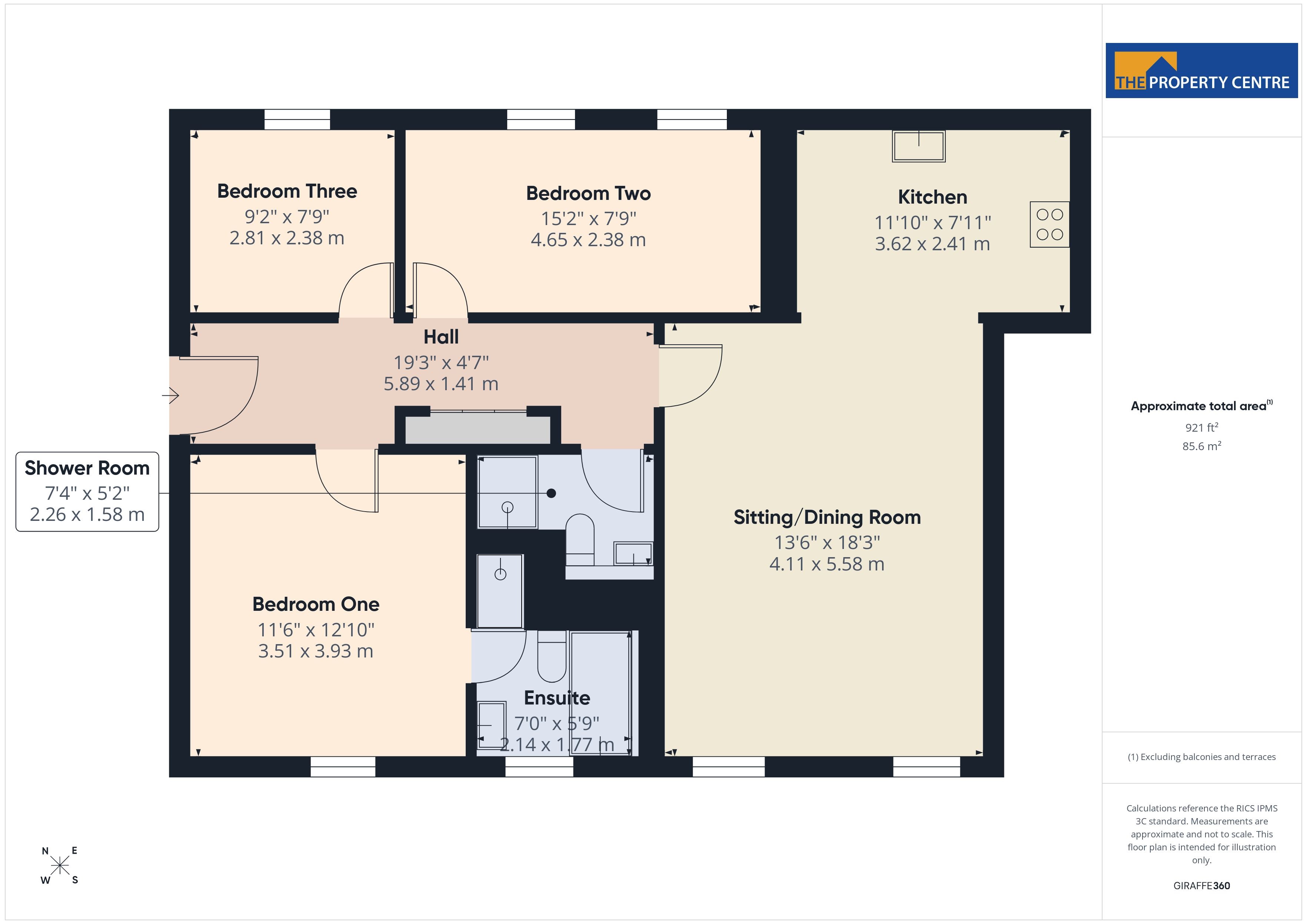 Flat 13 Ellerslie House, 108, Albert Road, Gloucestershire floorplan