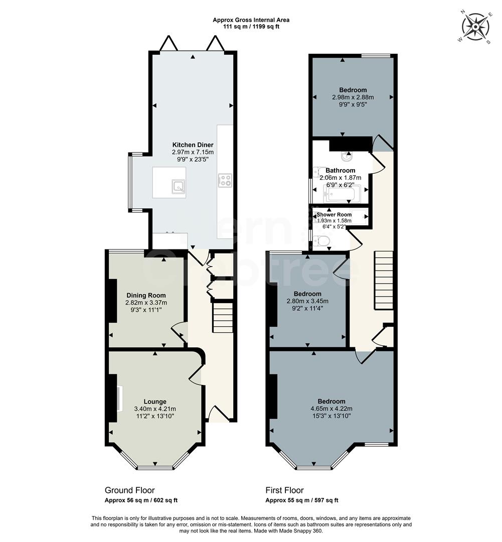 113, Westville Road, Cardiff floorplan