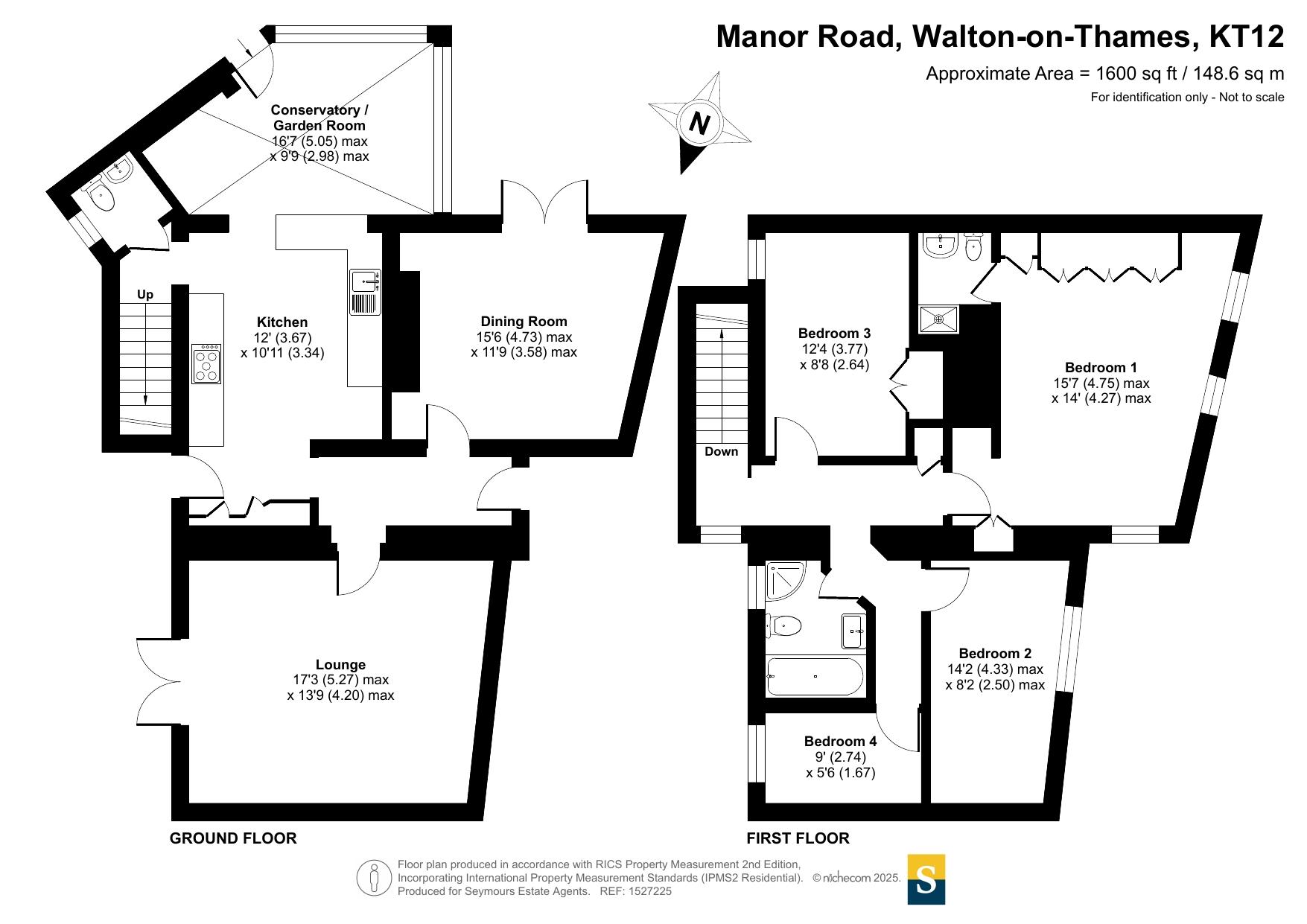 Bishops Hill Cottage, 2, Manor Road, Surrey floorplan