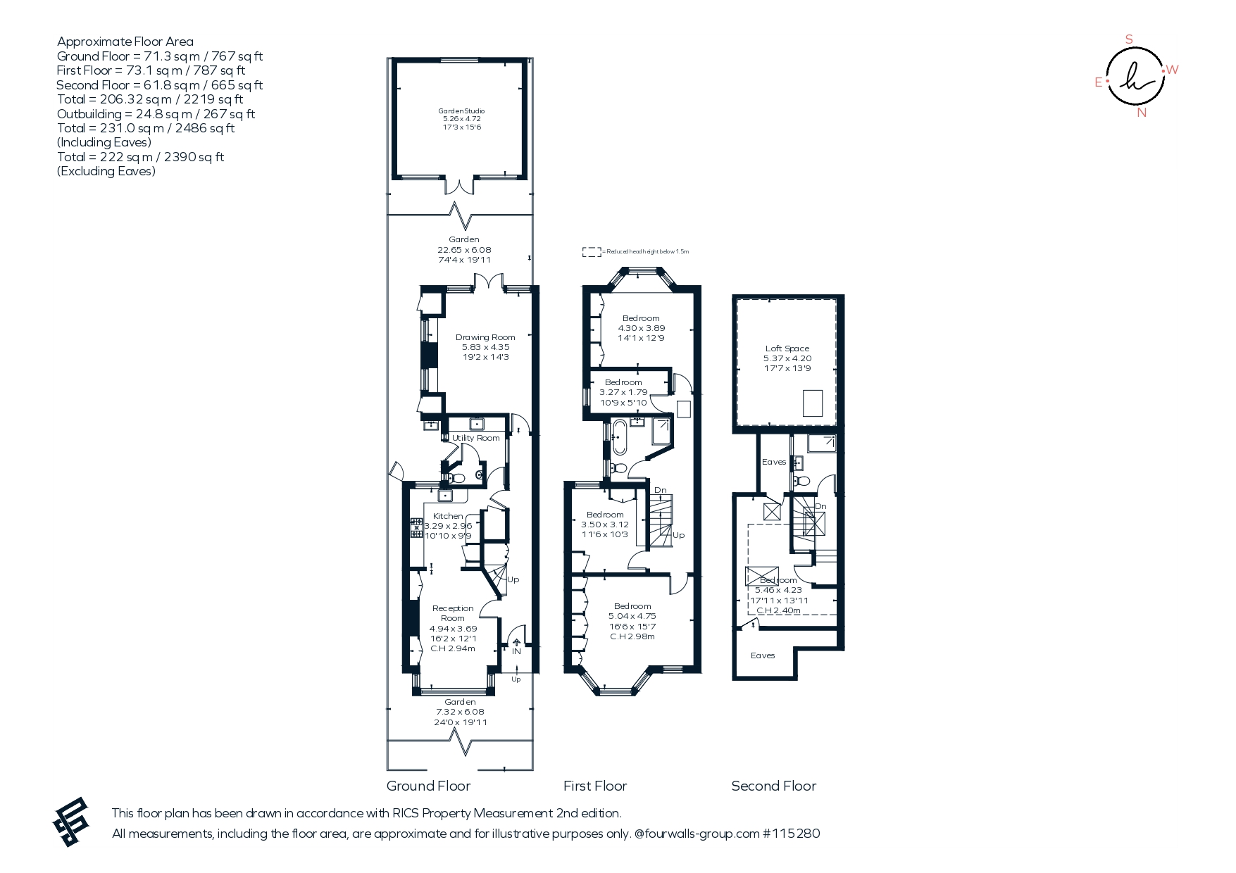 93, Woodwarde Road, London floorplan