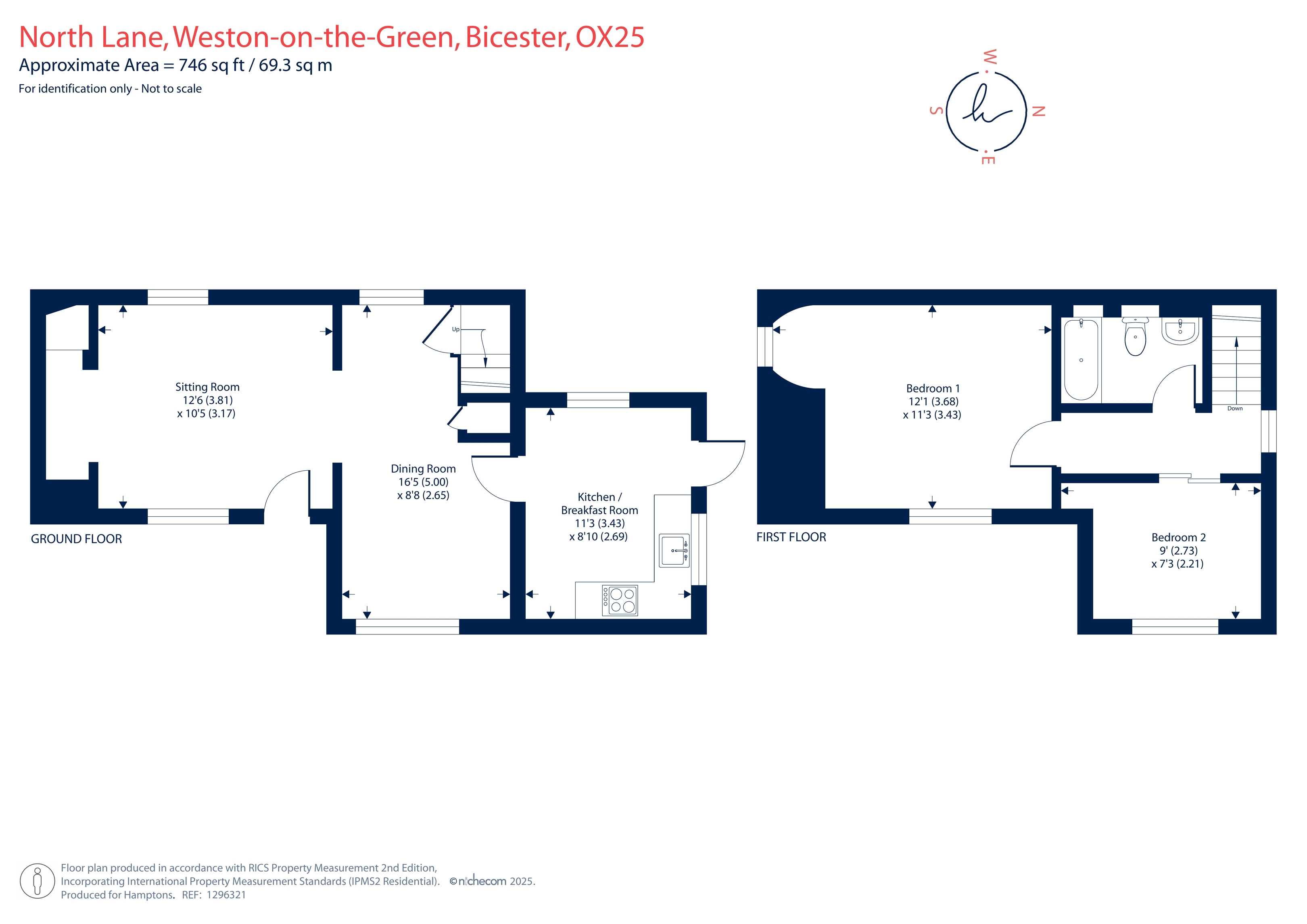 Williams Cottage, North Lane, Weston-On-The-Green floorplan
