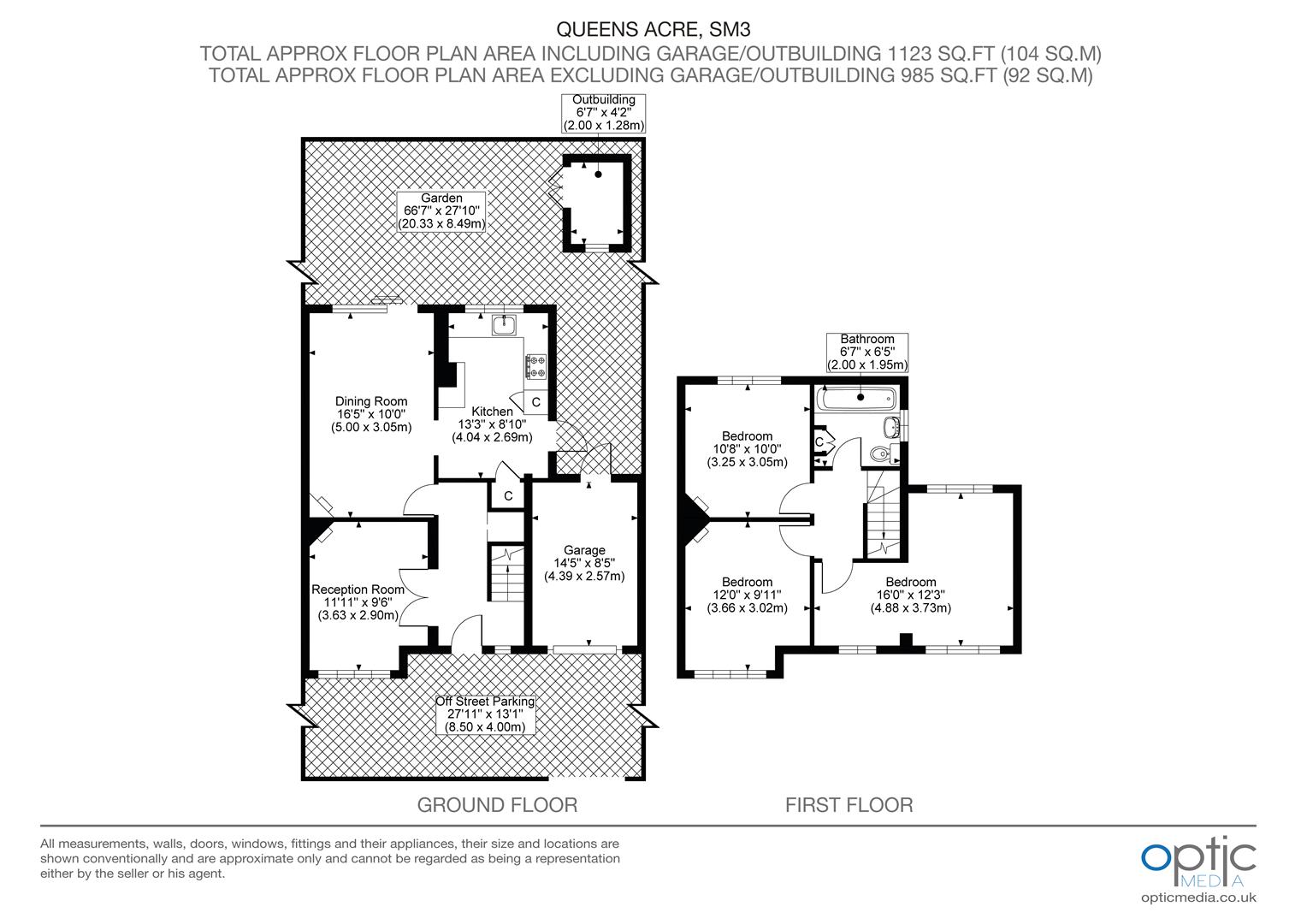 17, Queens Acre, Cheam floorplan