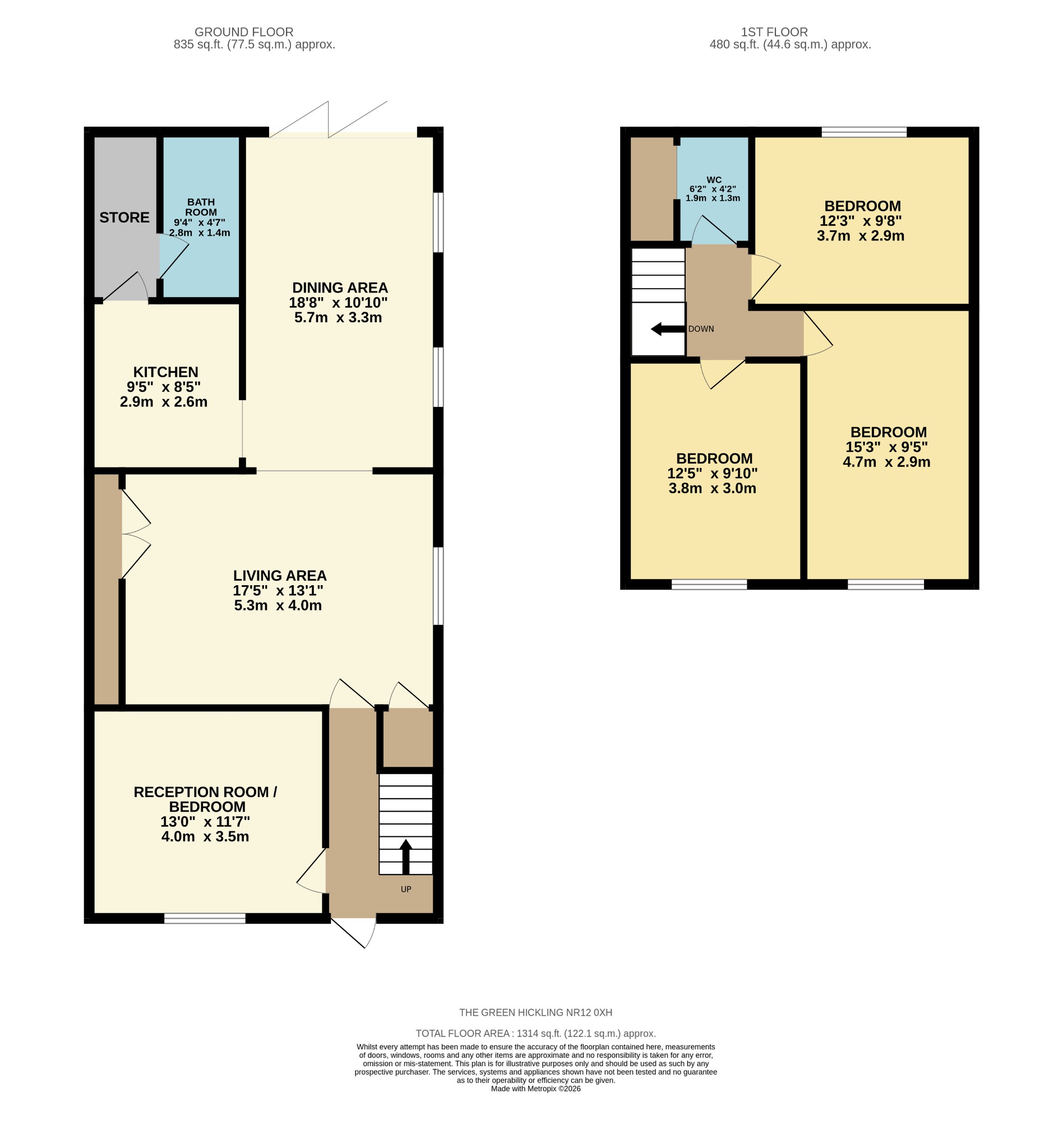 6, The Green, Norwich floorplan