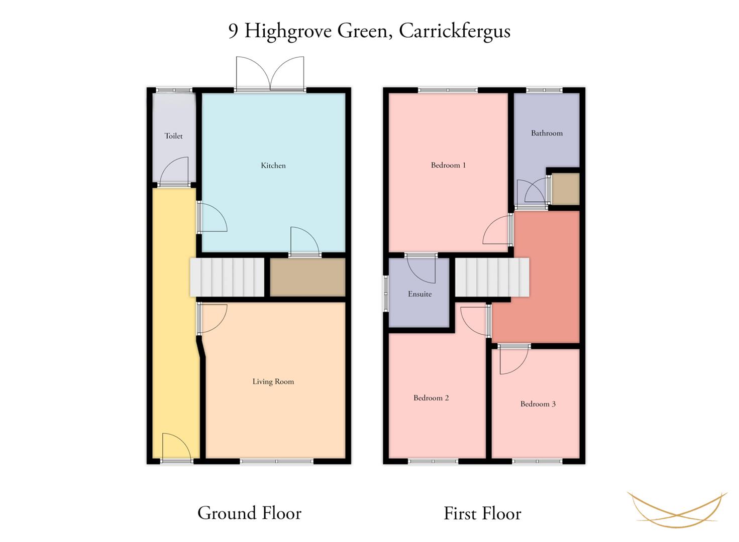 9, Highgrove Green, Carrickfergus floorplan