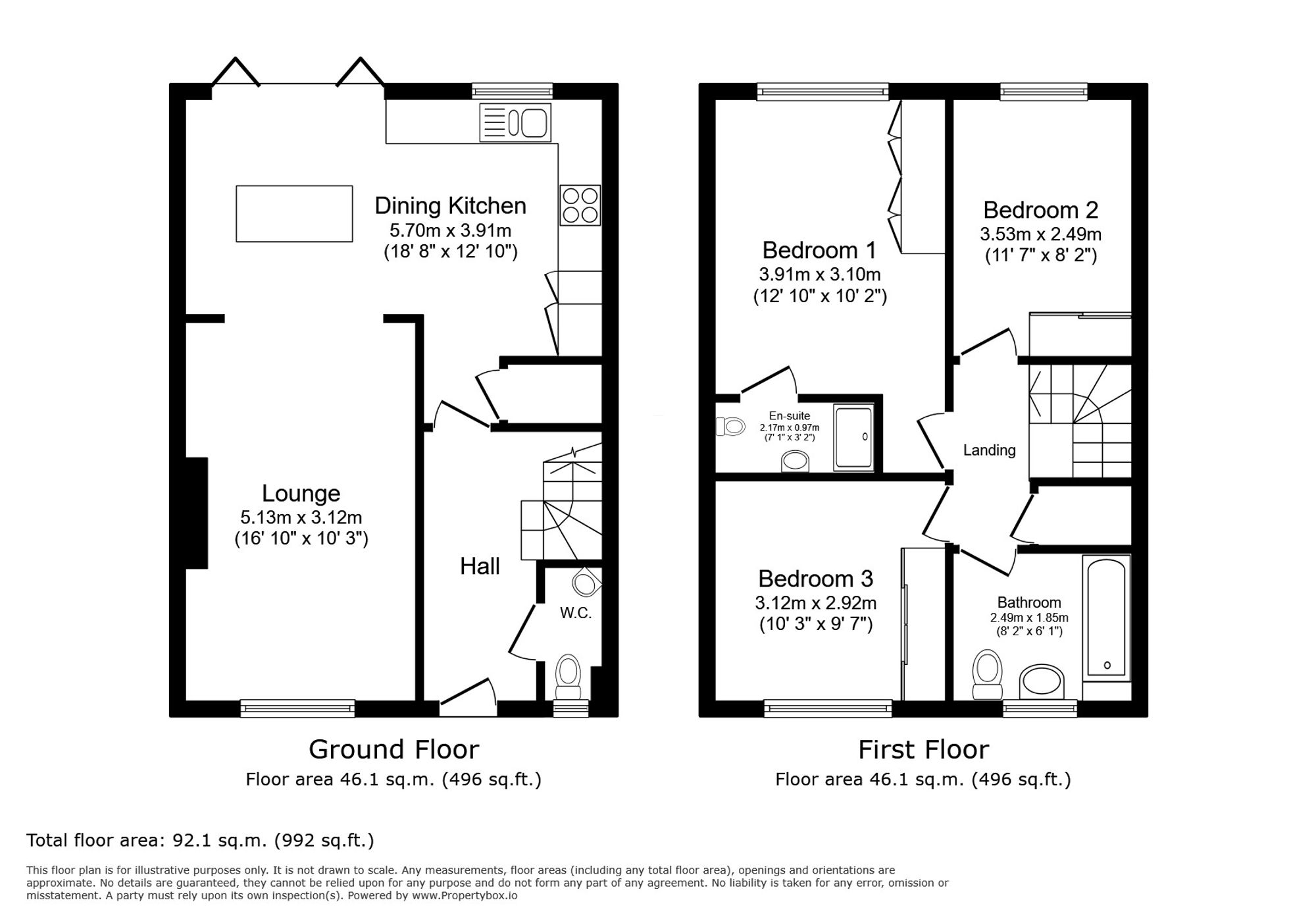 42 Lon Pedr, Llandudno floorplan