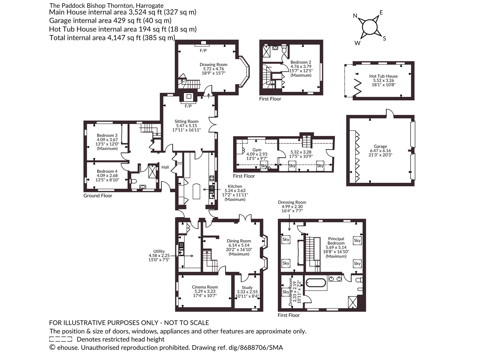 The Paddock,, Bishop Thornton, North Yorkshire floorplan