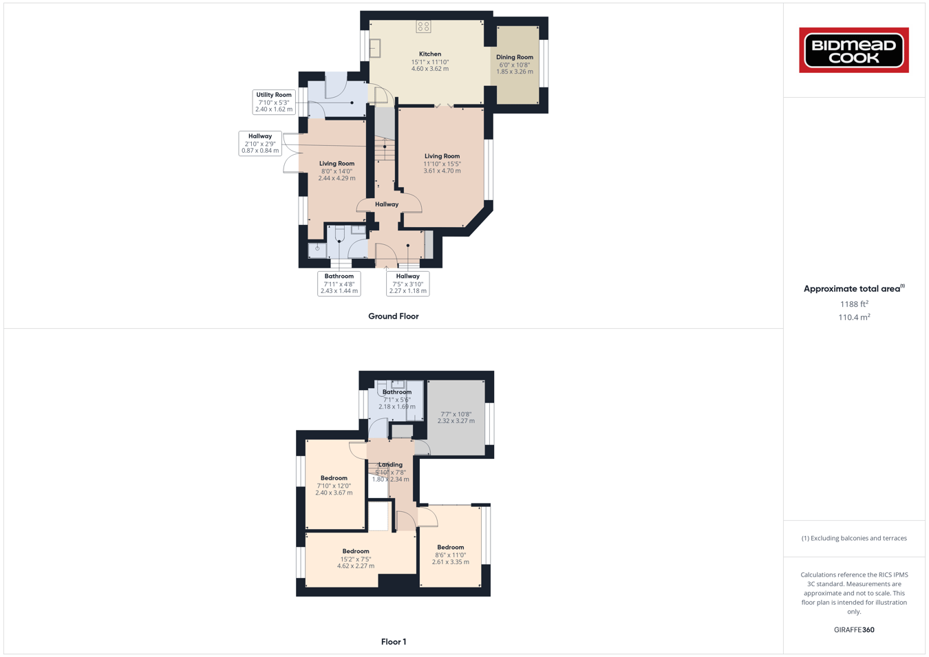 20, Baynham Road, Mitcheldean floorplan
