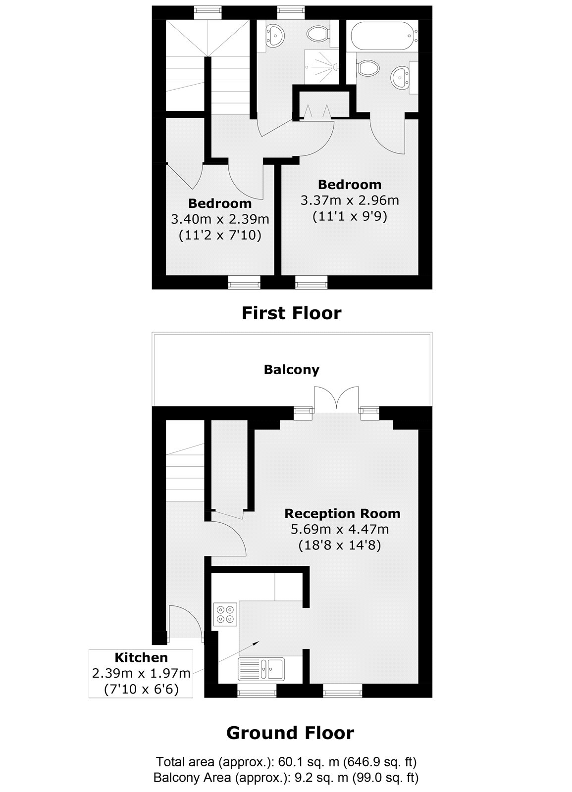 Flat 4, Three Cups Yard, Sandland Street, London floorplan