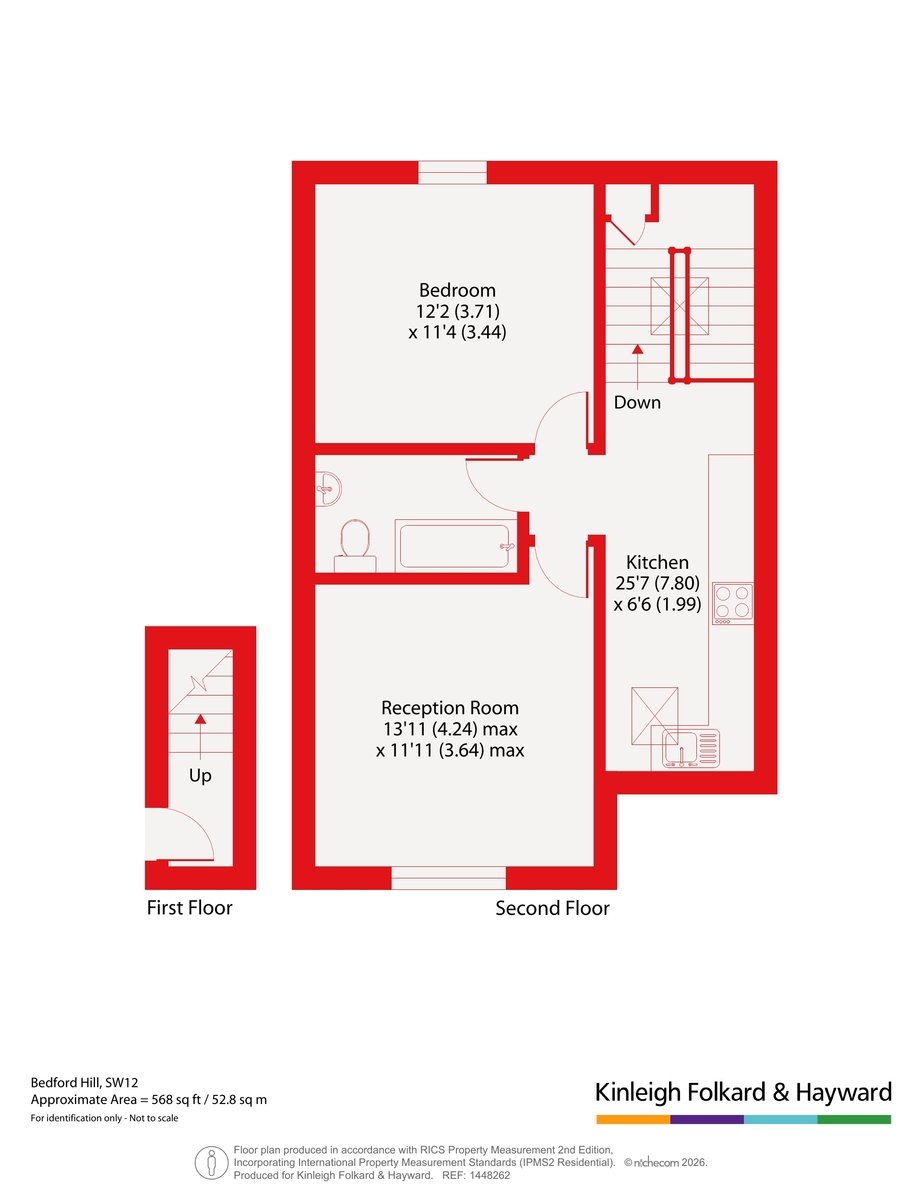 Flat 5, 107, Bedford Hill, London floorplan
