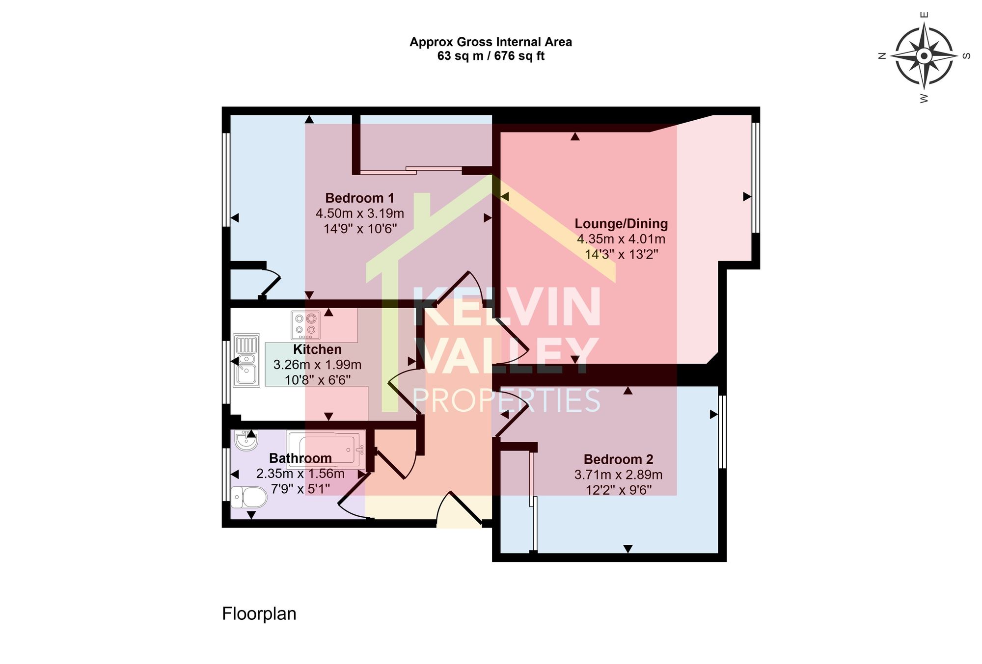 26a Parkfoot Street, Glasgow floorplan
