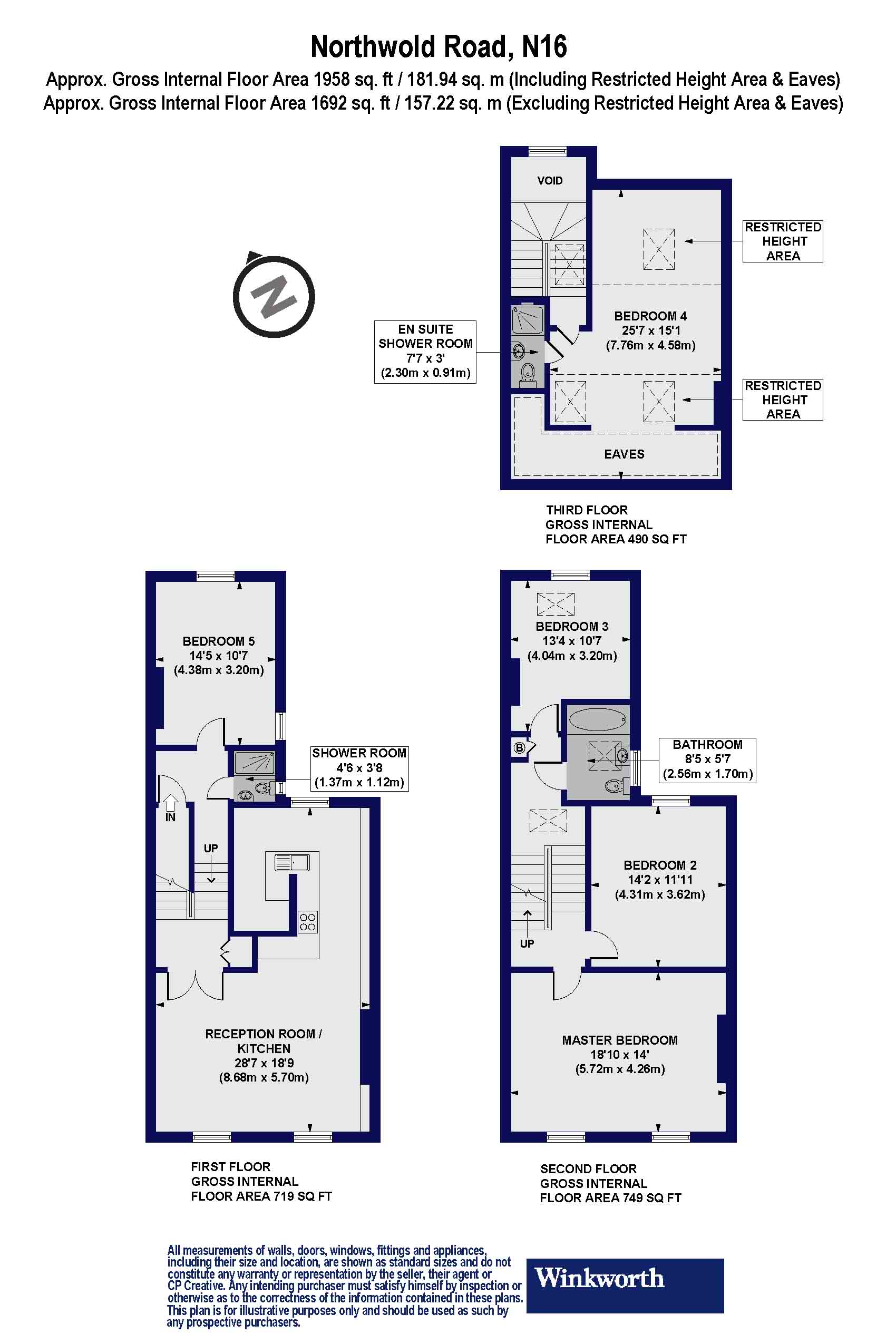 Flat A, 43, Northwold Road, London floorplan