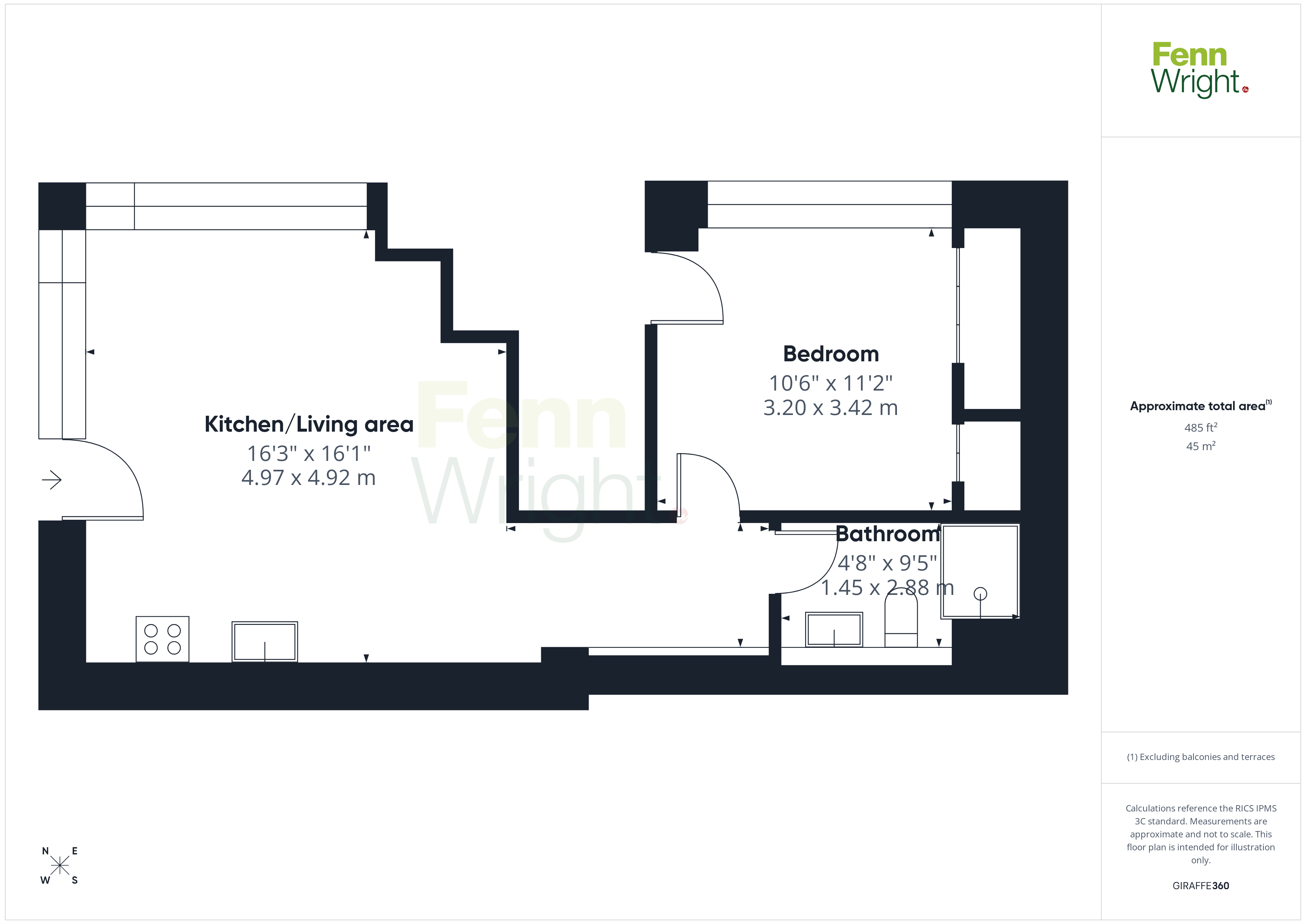 Flat 1 Phoenix House, Phoenix Court,, Hawkins Road, Essex floorplan