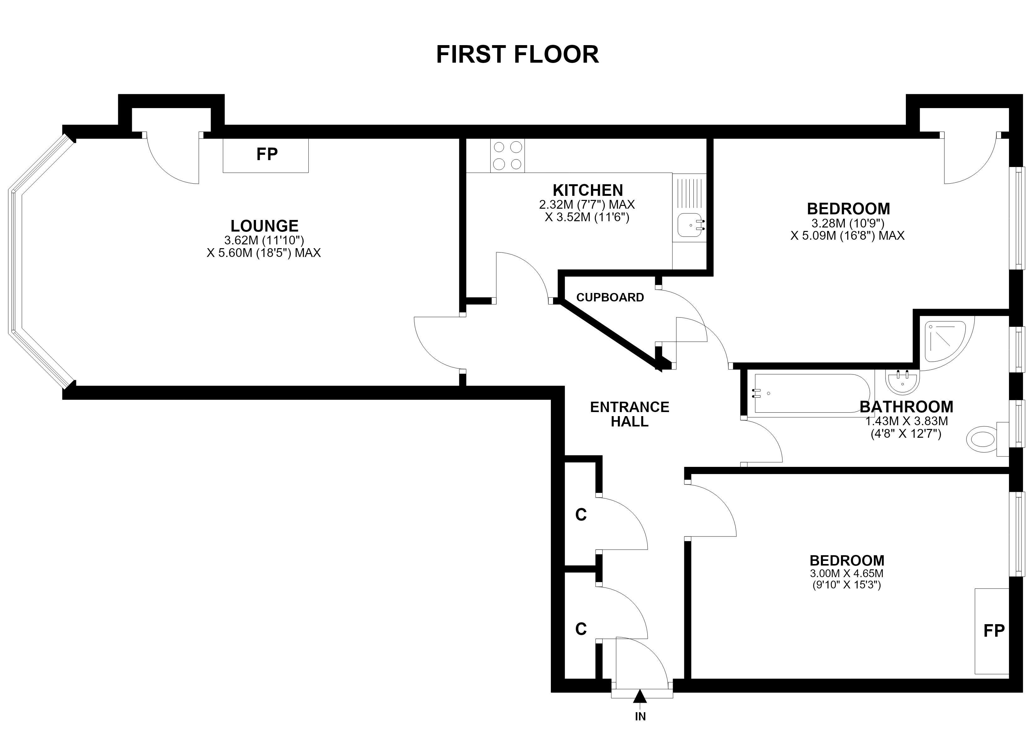 10(1F3), Wellington Street, Edinburgh floorplan