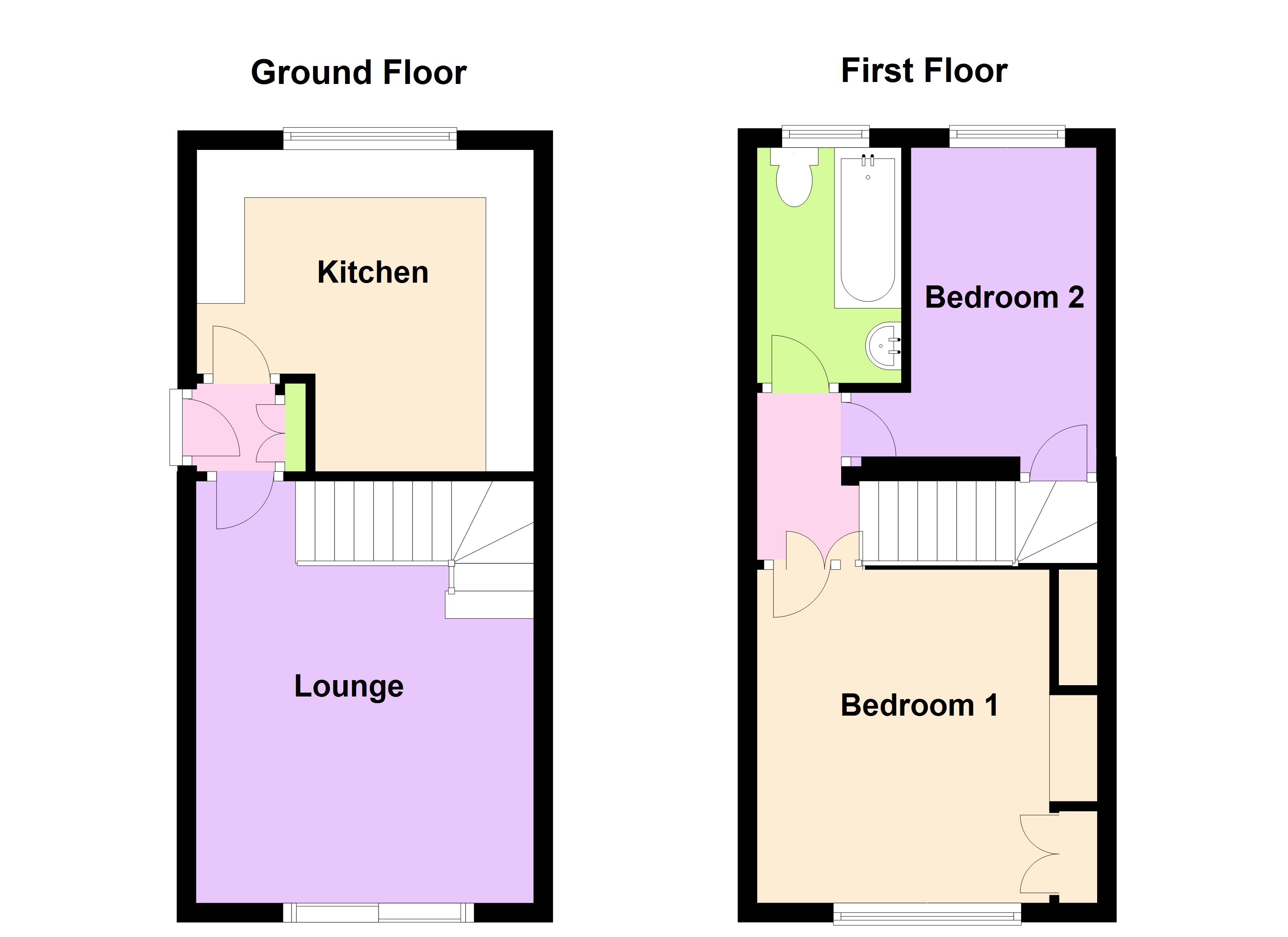 2 Bedrooms Semi-detached house to rent in Trueman Green, Maltby, Rotherham S66