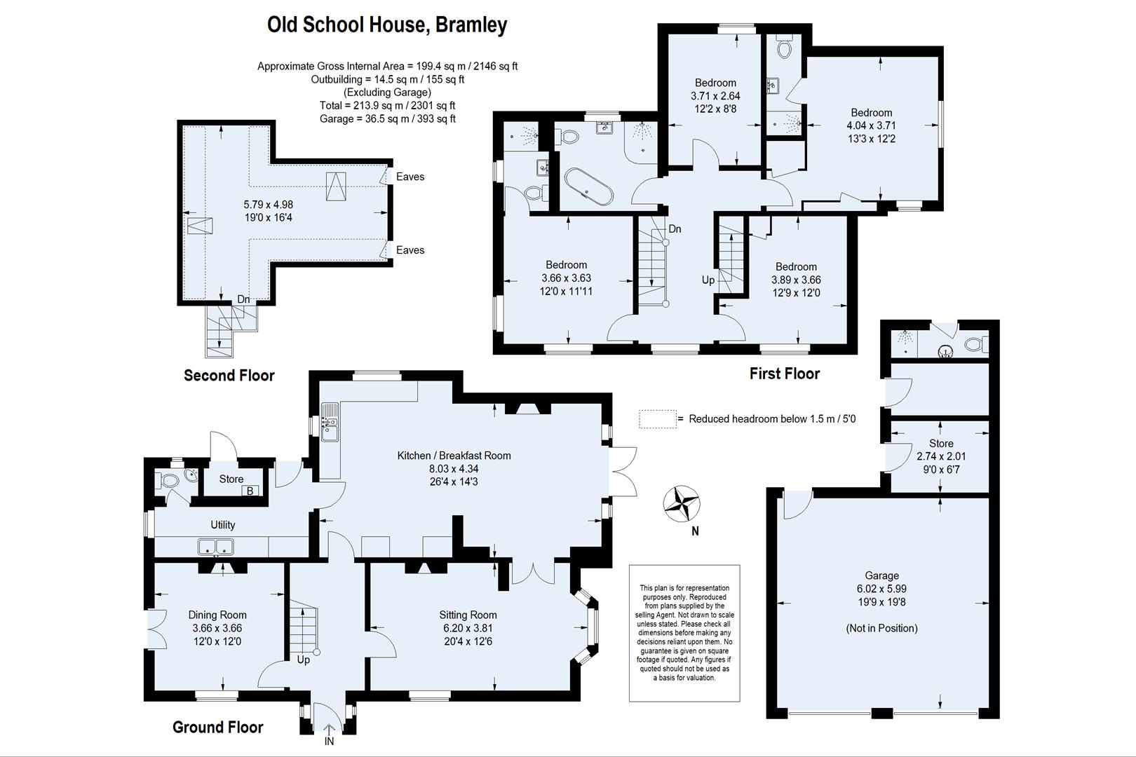 The Old School House, Birtley Road, Guildford floorplan