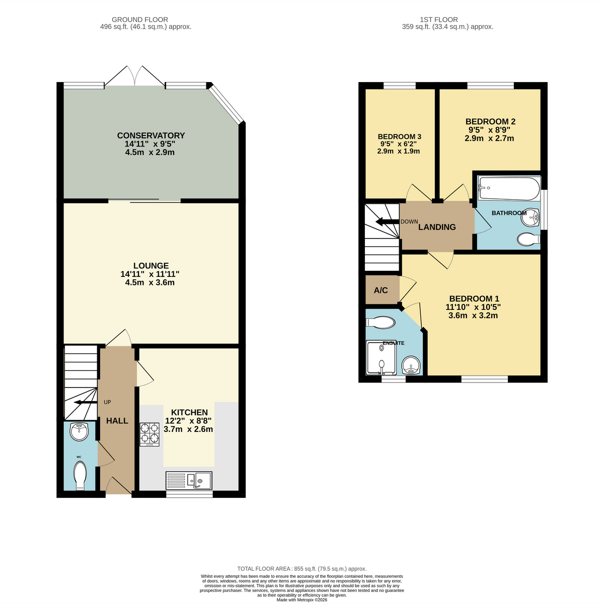 39, The Ivies, Newark floorplan