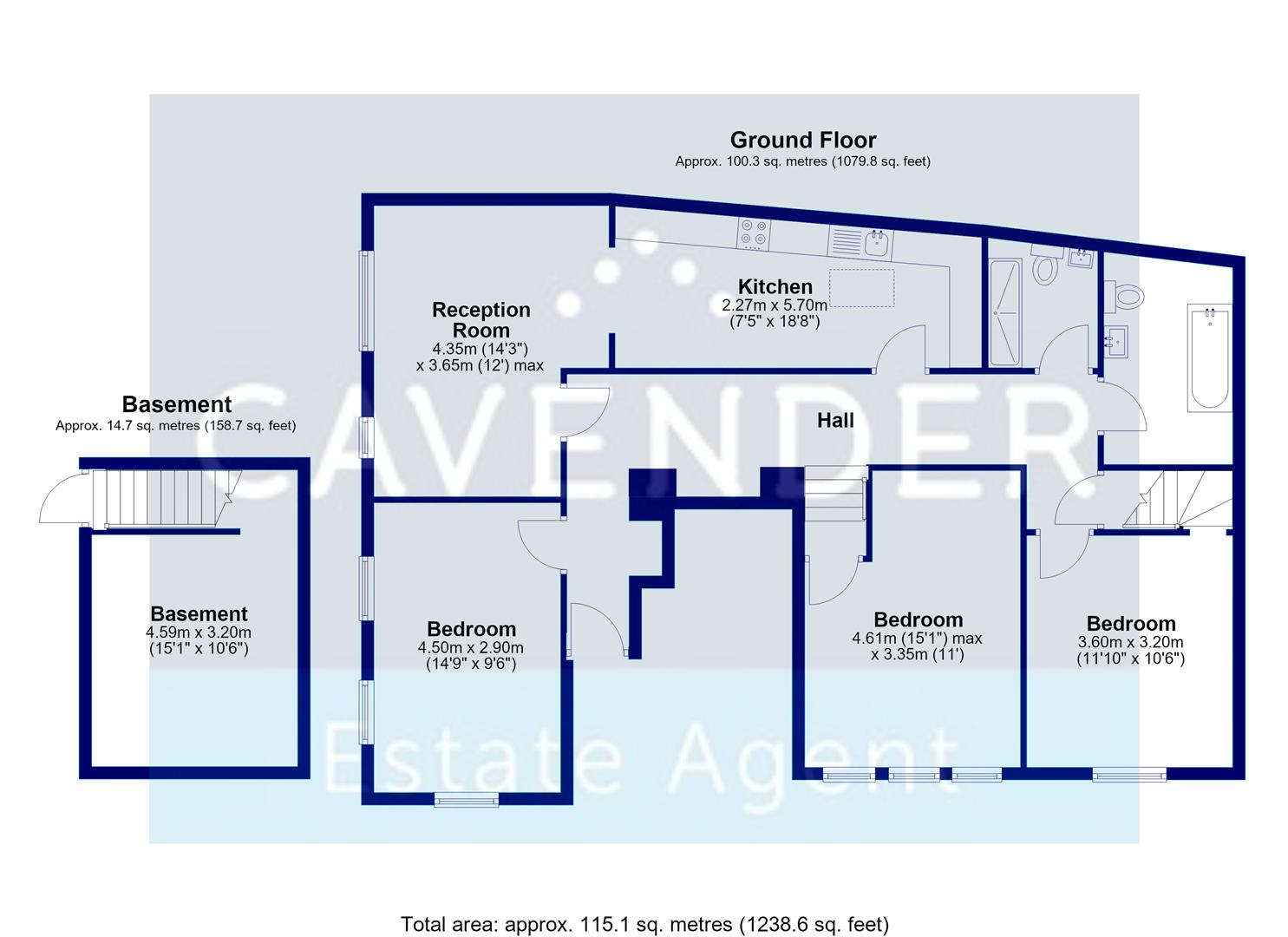 1, 1, Mill Lane, Guildford floorplan