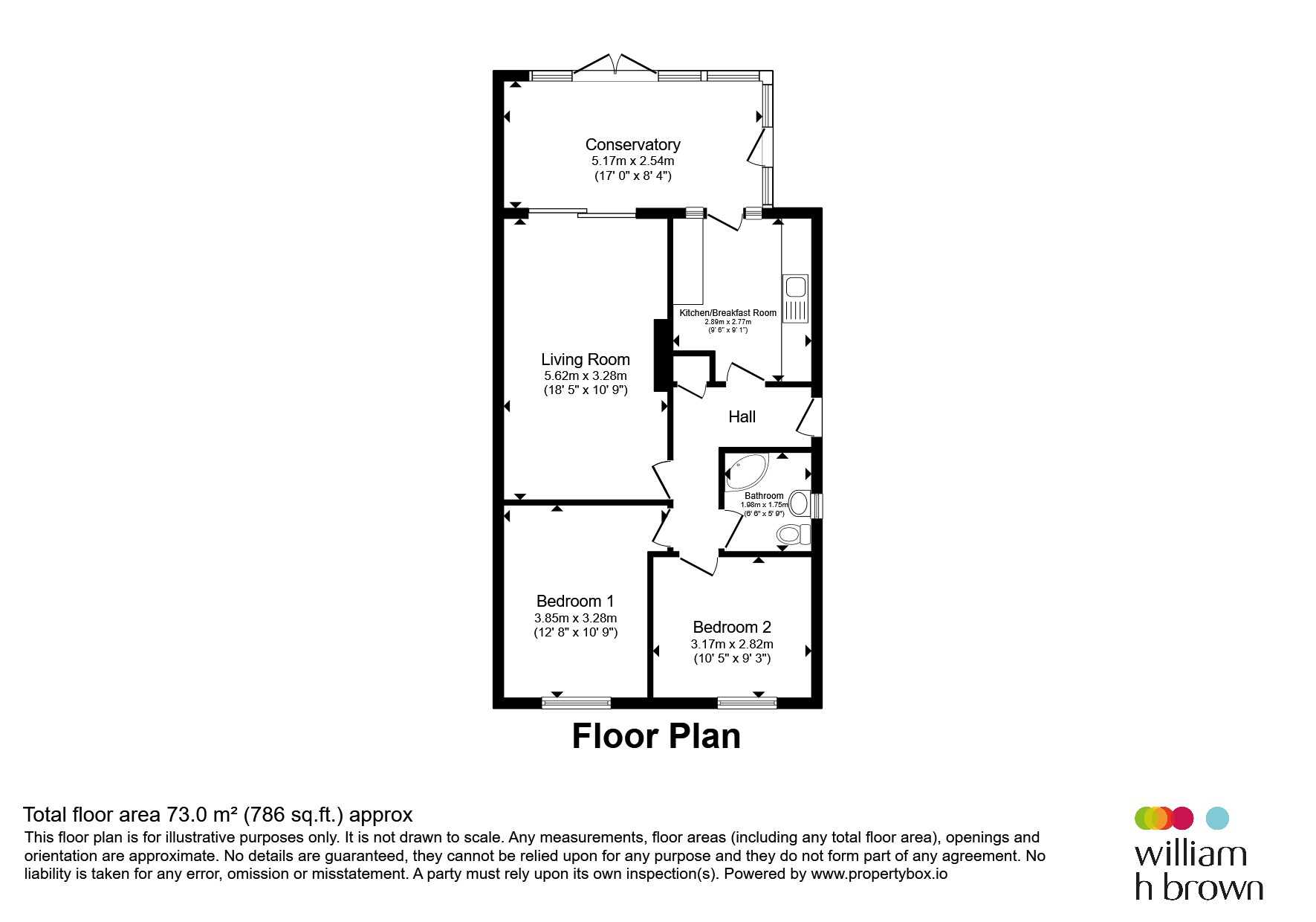 12, Cats Lane, Sudbury floorplan