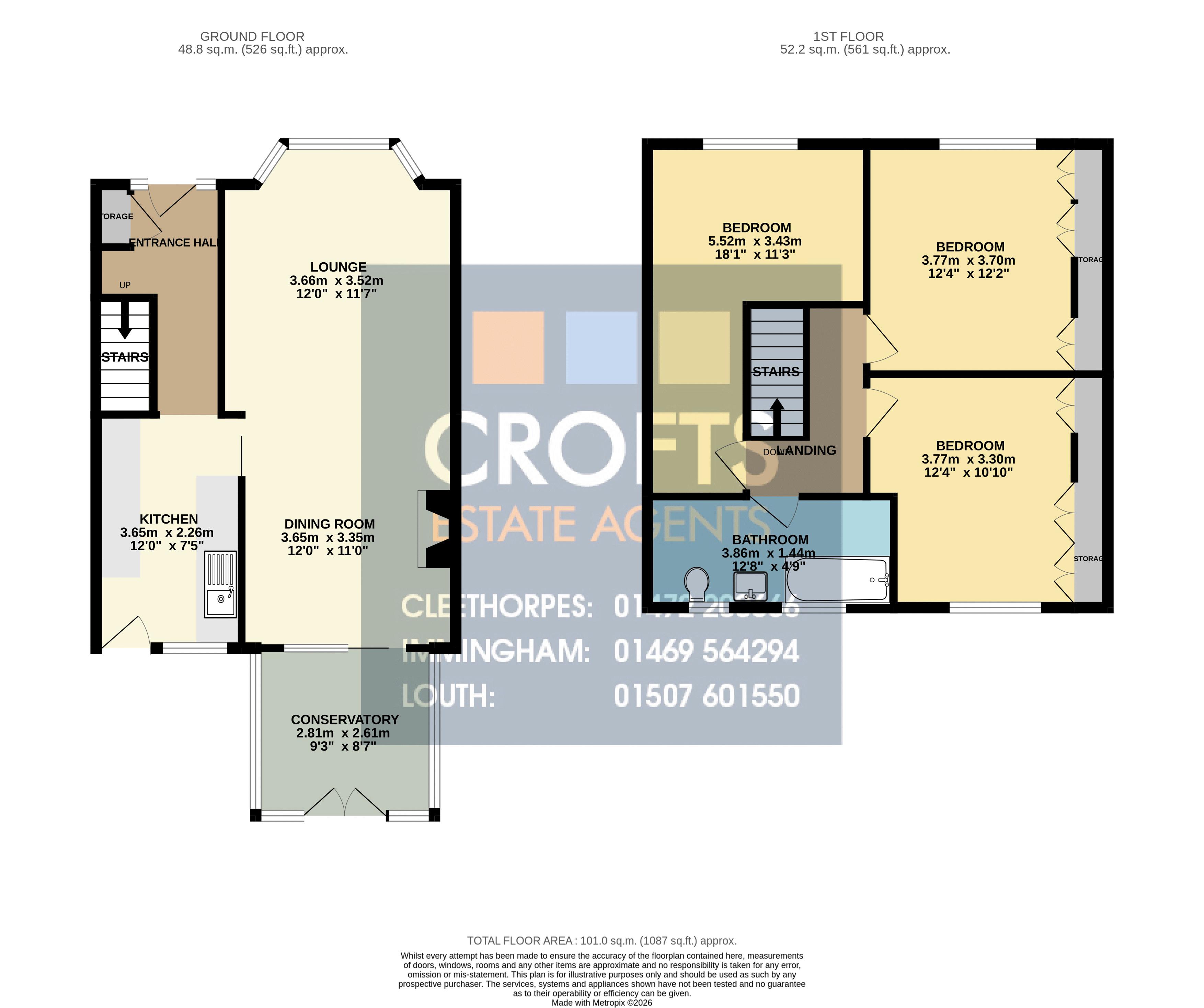 55, Elm Avenue, Grimsby floorplan