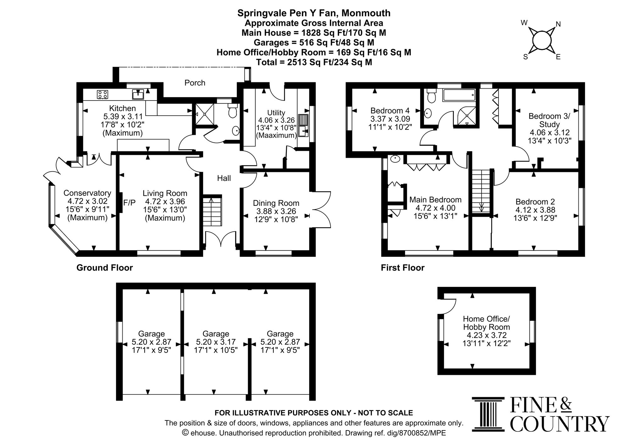Springvale, Monmouth floorplan