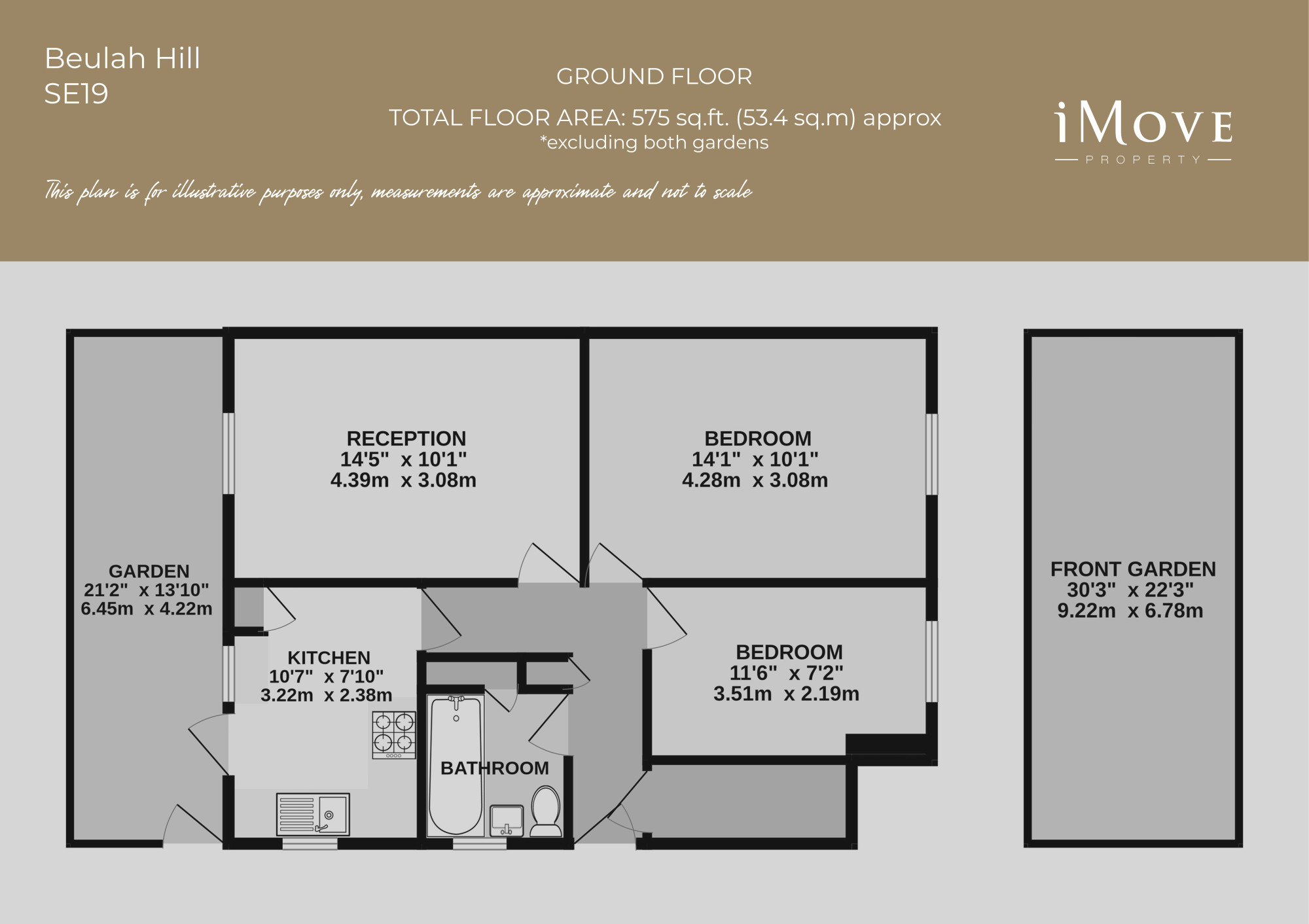 212, Beulah Hill, London floorplan