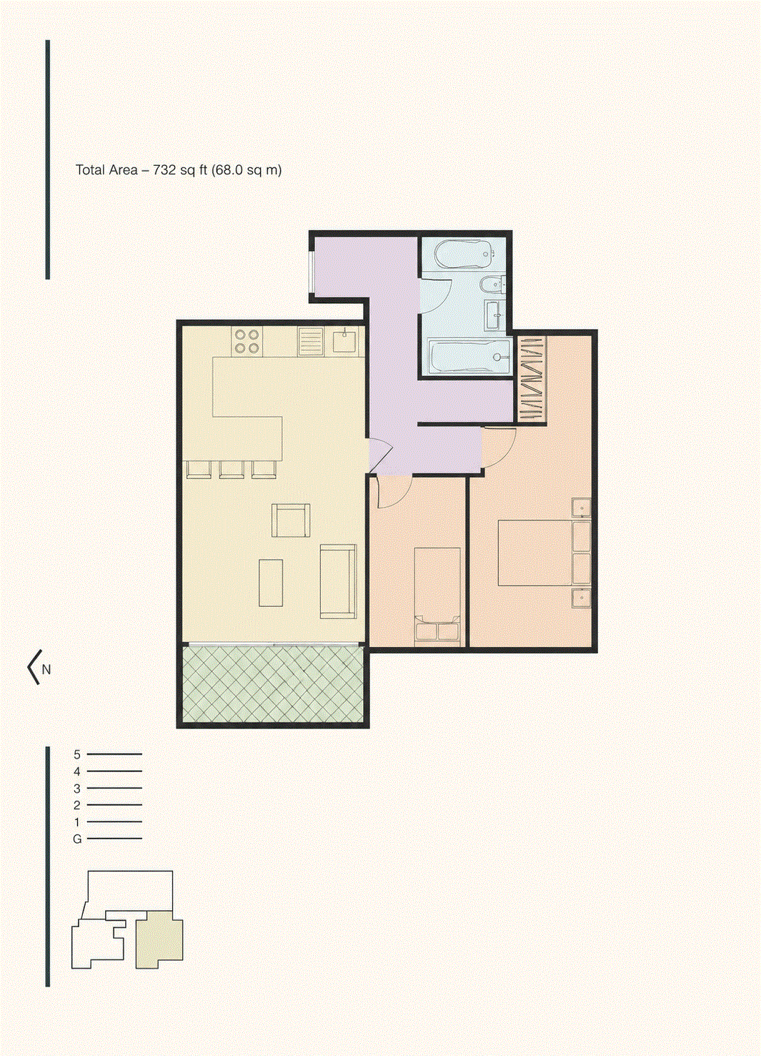 20, 3, Allgood Street, Haggerston floorplan
