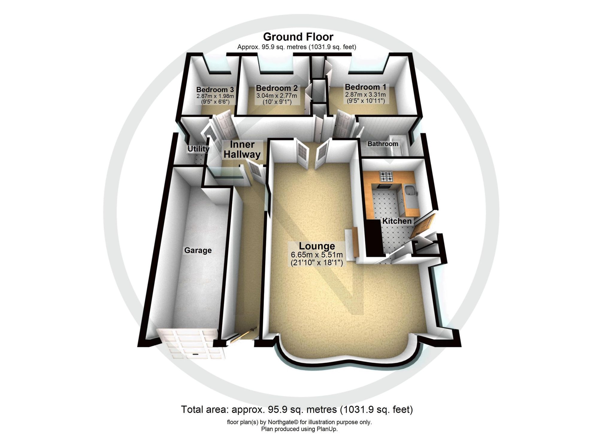 3 St. Michaels Crescent, Newton Aycliffe floorplan