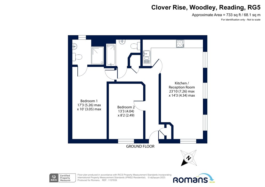 58, Clover Rise, Reading floorplan
