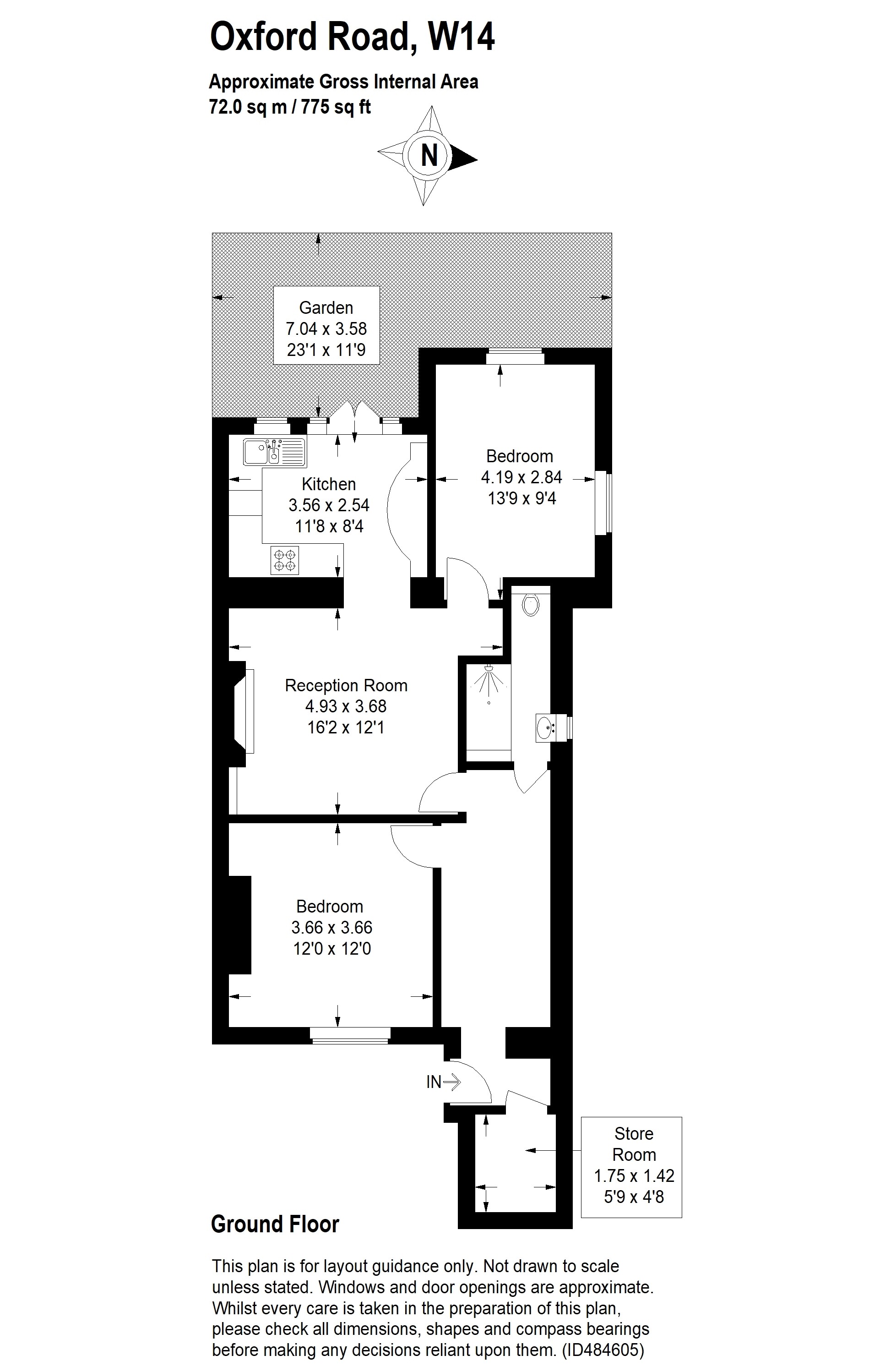 2 Bedrooms Flat to rent in Oxford Road North, Chiswick, London W4