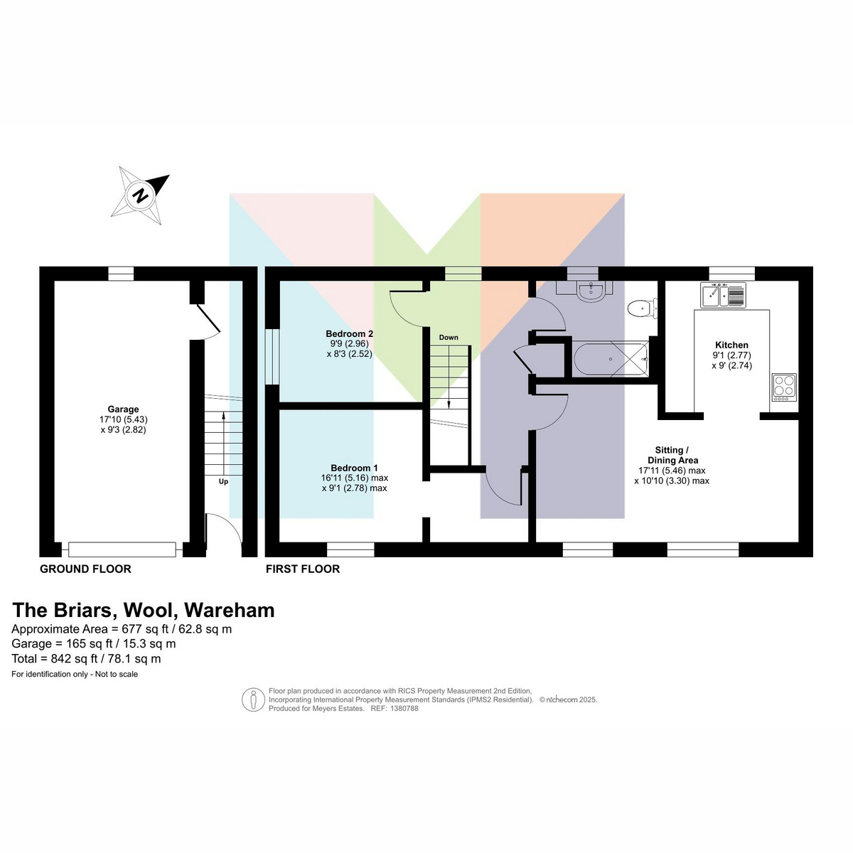 14 The Briars, Wool, Wareham floorplan