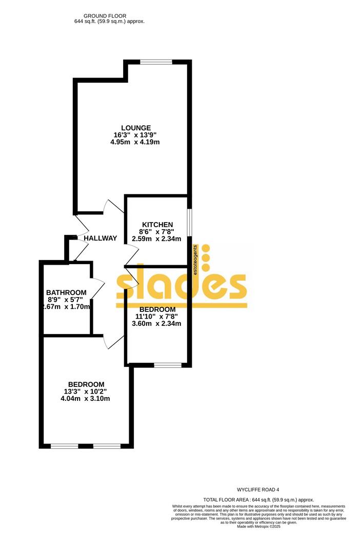 Flat 4, 9, Wycliffe Road, Bournemouth floorplan