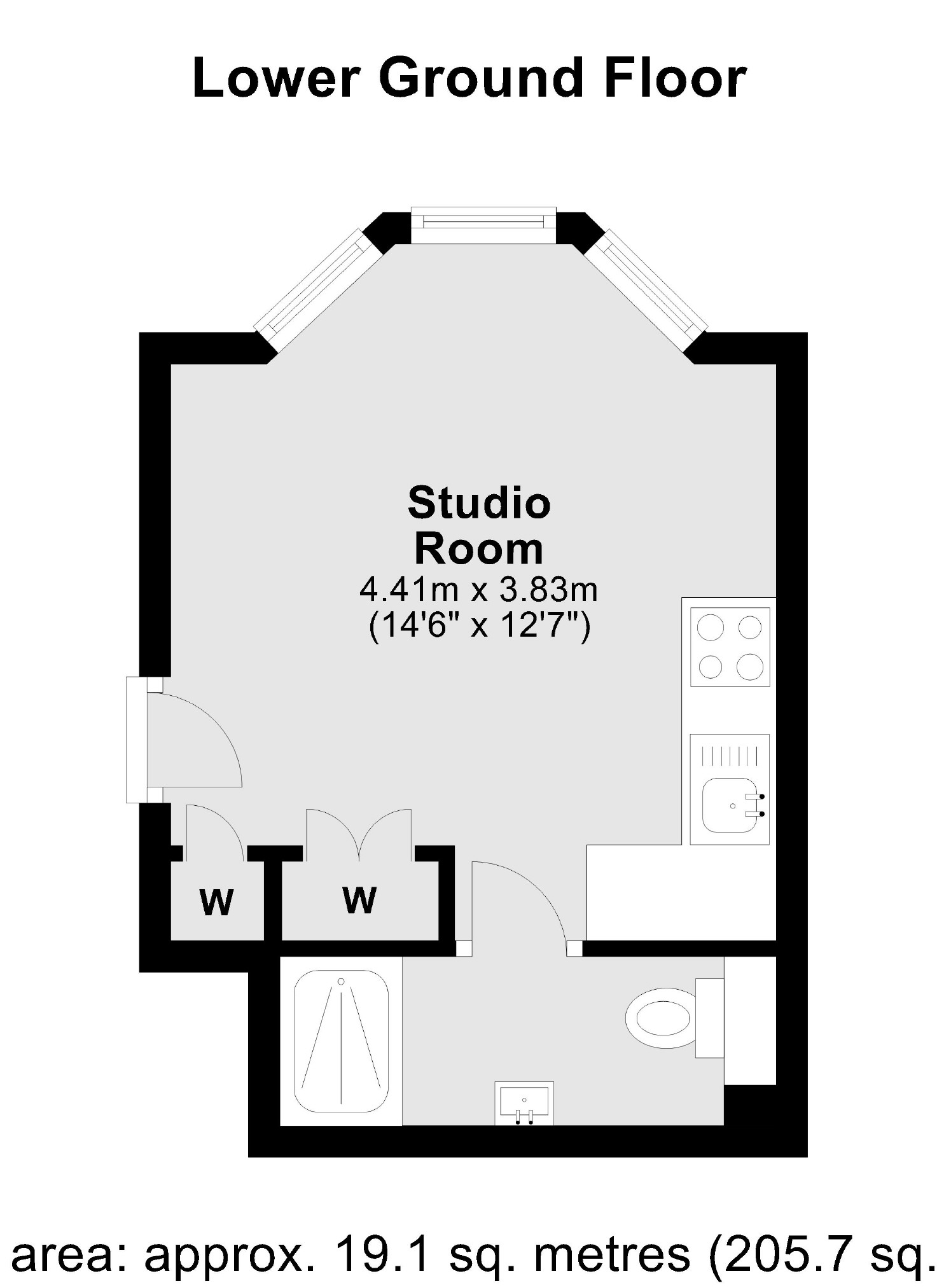 90A, Finborough Road, London floorplan
