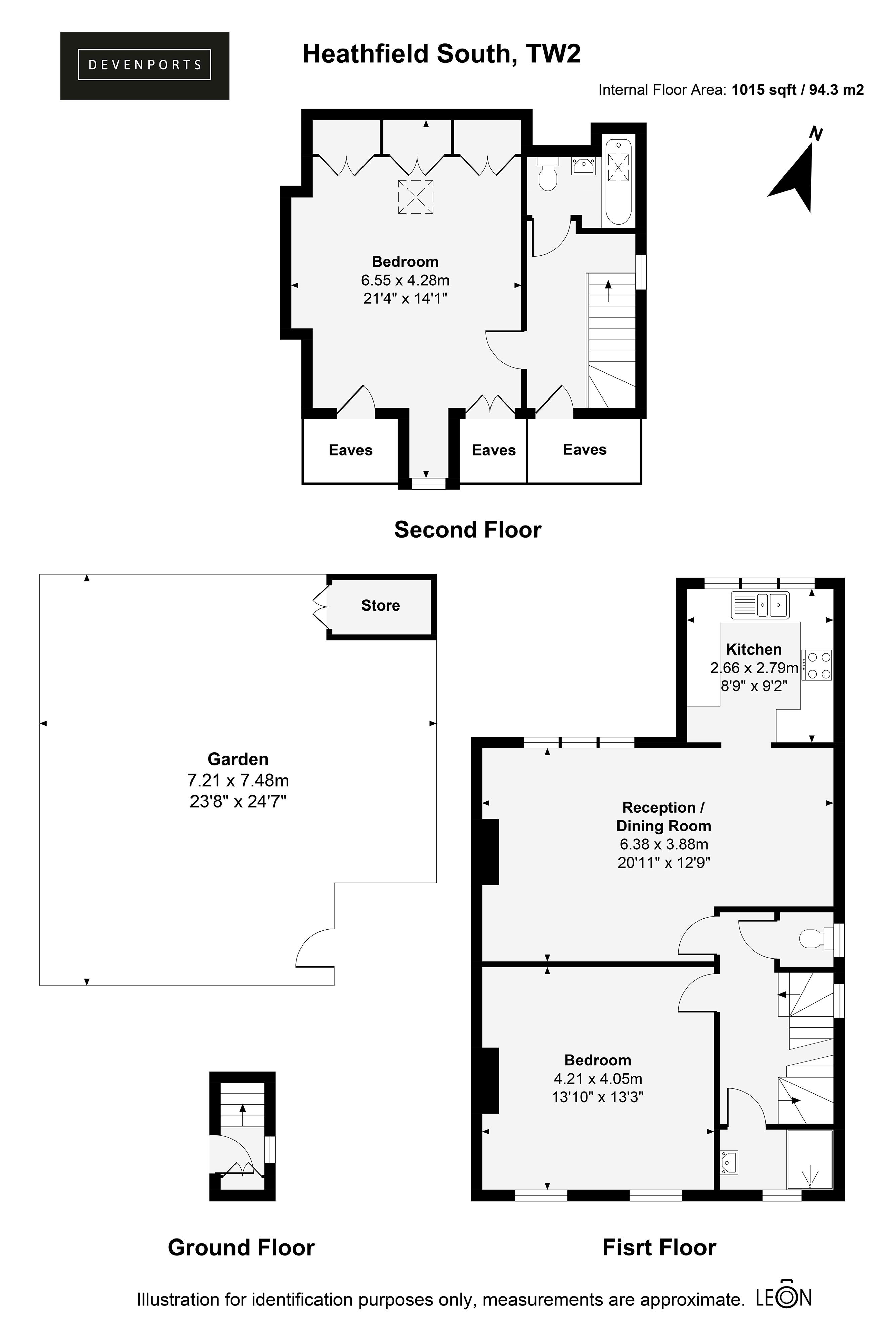 1a, Heathfield South, Twickenham floorplan