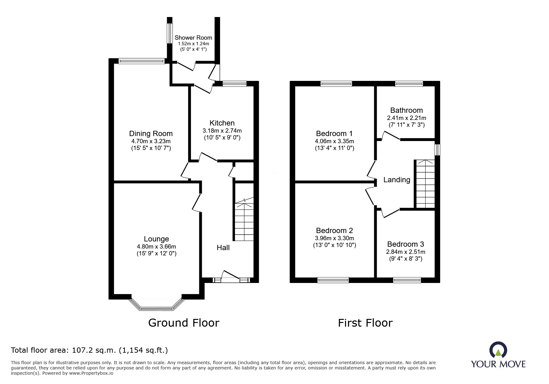 492, High Lane, Burslem, Staffordshire floorplan