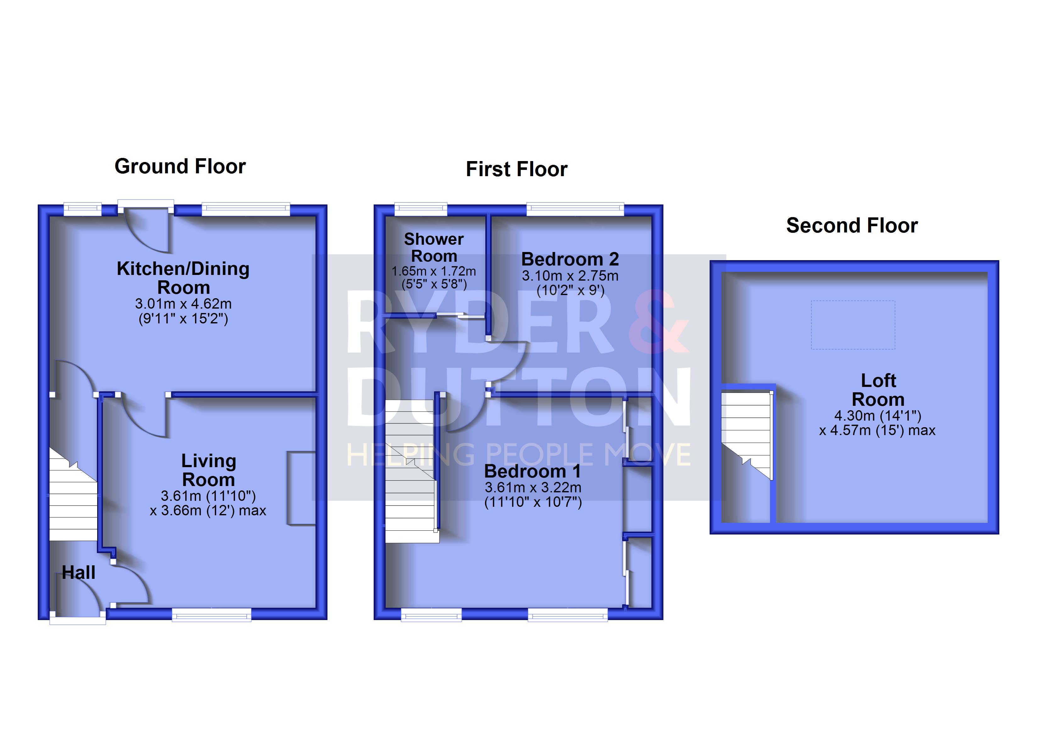 206, Cross Lane, Huddersfield floorplan